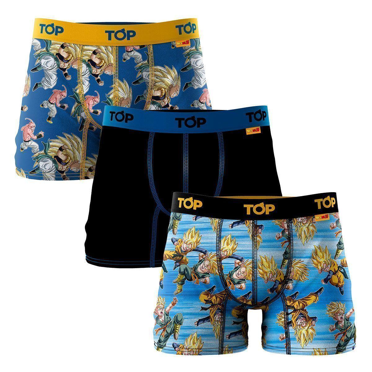 Pack 3 Bóxer Medio Dragon Ball Z Top Gotenks -1