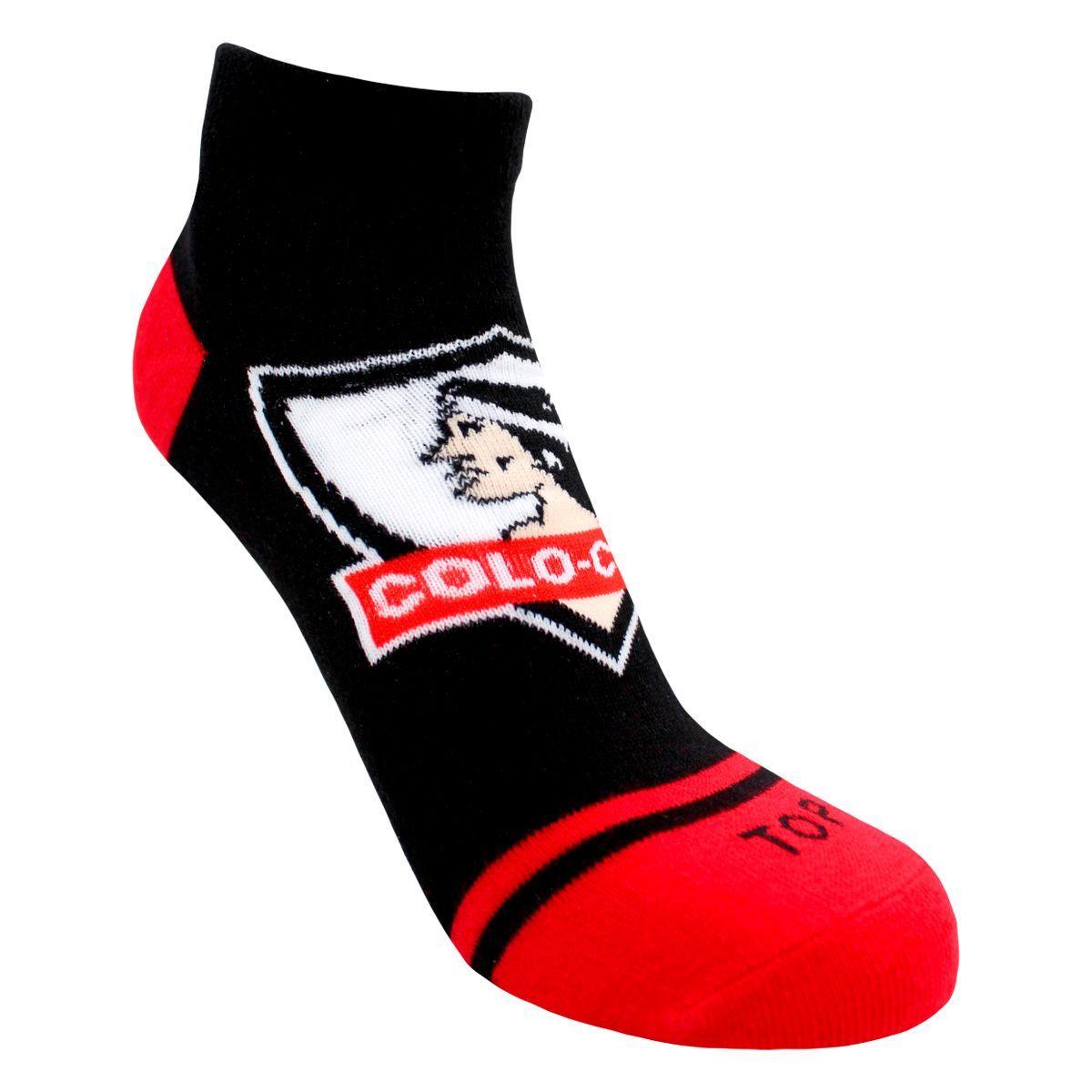 Calcetines Cortos Algodón Niños Colo-Colo Pack 3 C2 Top-1