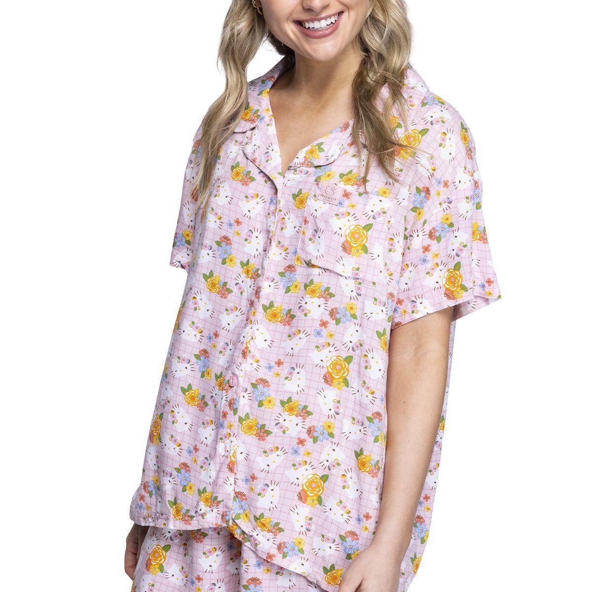 PIJAMA VERANO MUJER ALGODÓN HELLO KITTY C5 TOP-2