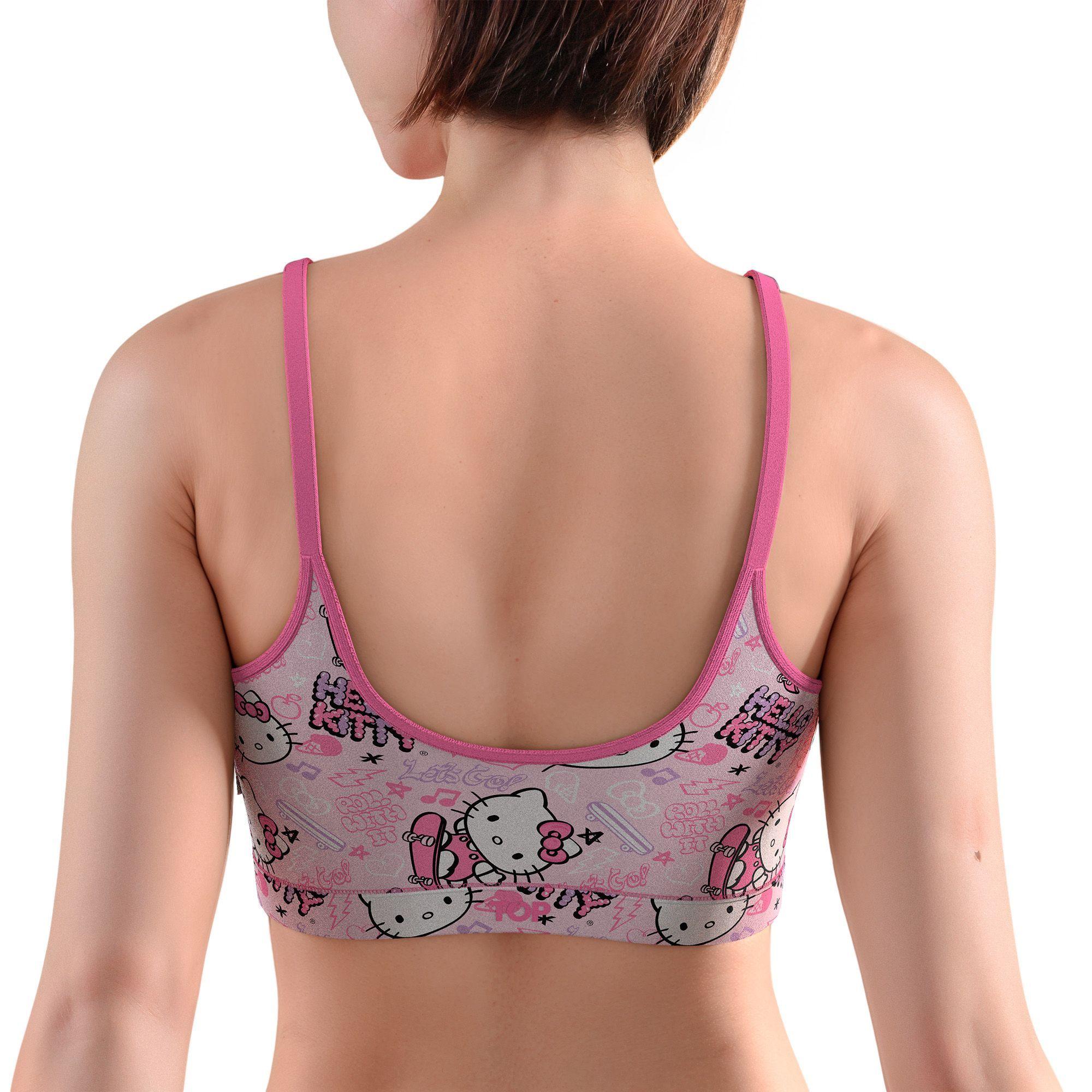 Peto Mujer Algodón Con Pads Removibles Hello Kitty C2 TOP-2