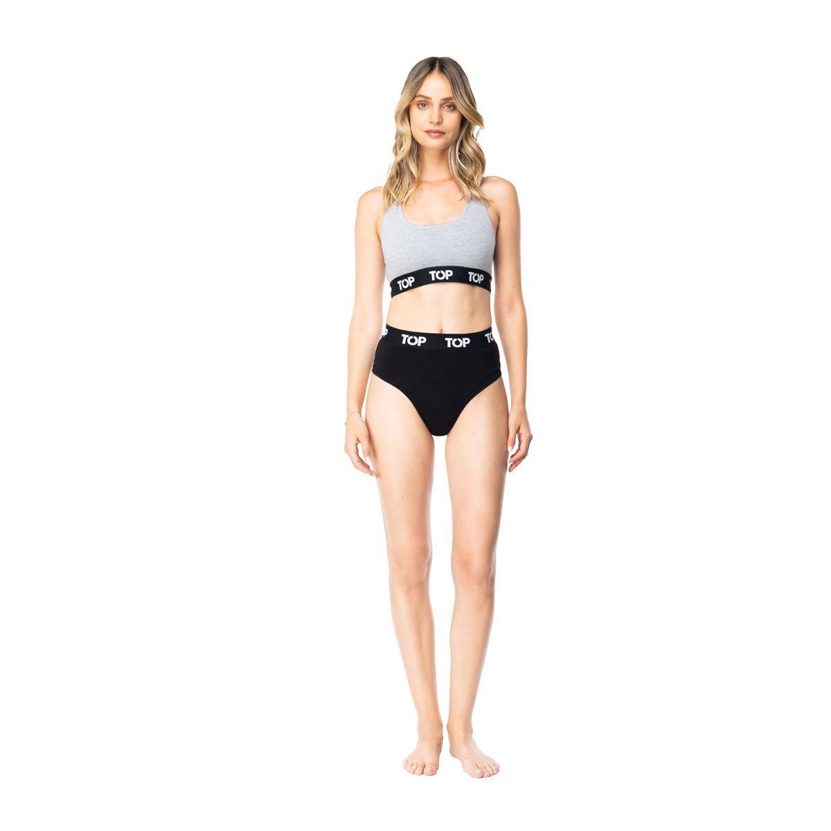 Peto Gris Mujer Algodón C2 TOP-2