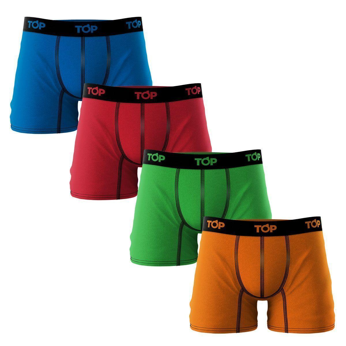 Boxer Medio Algodón Color Pack 4 PKC5-4