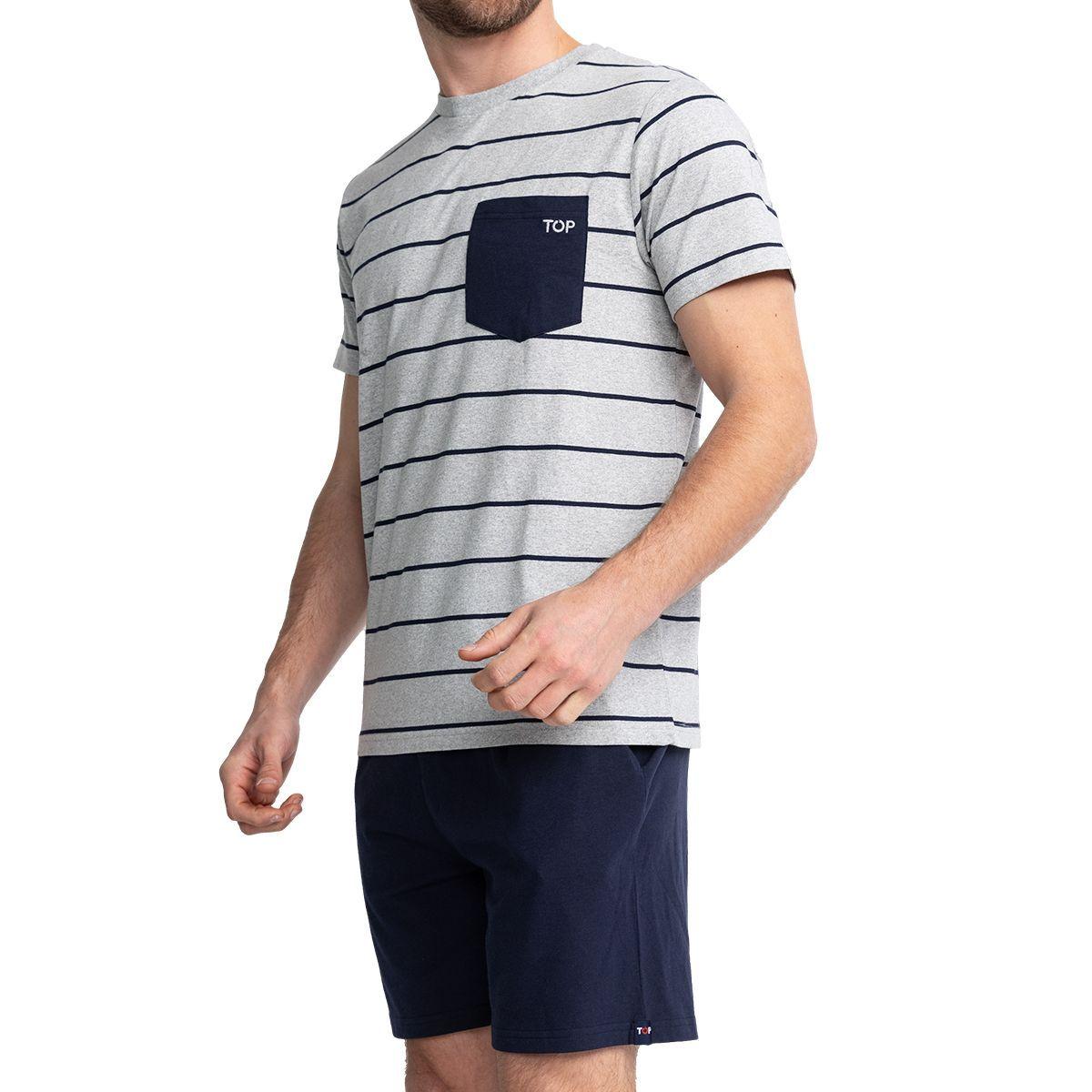 Pijama Algodón Hombre Verano C2 253 Top-2