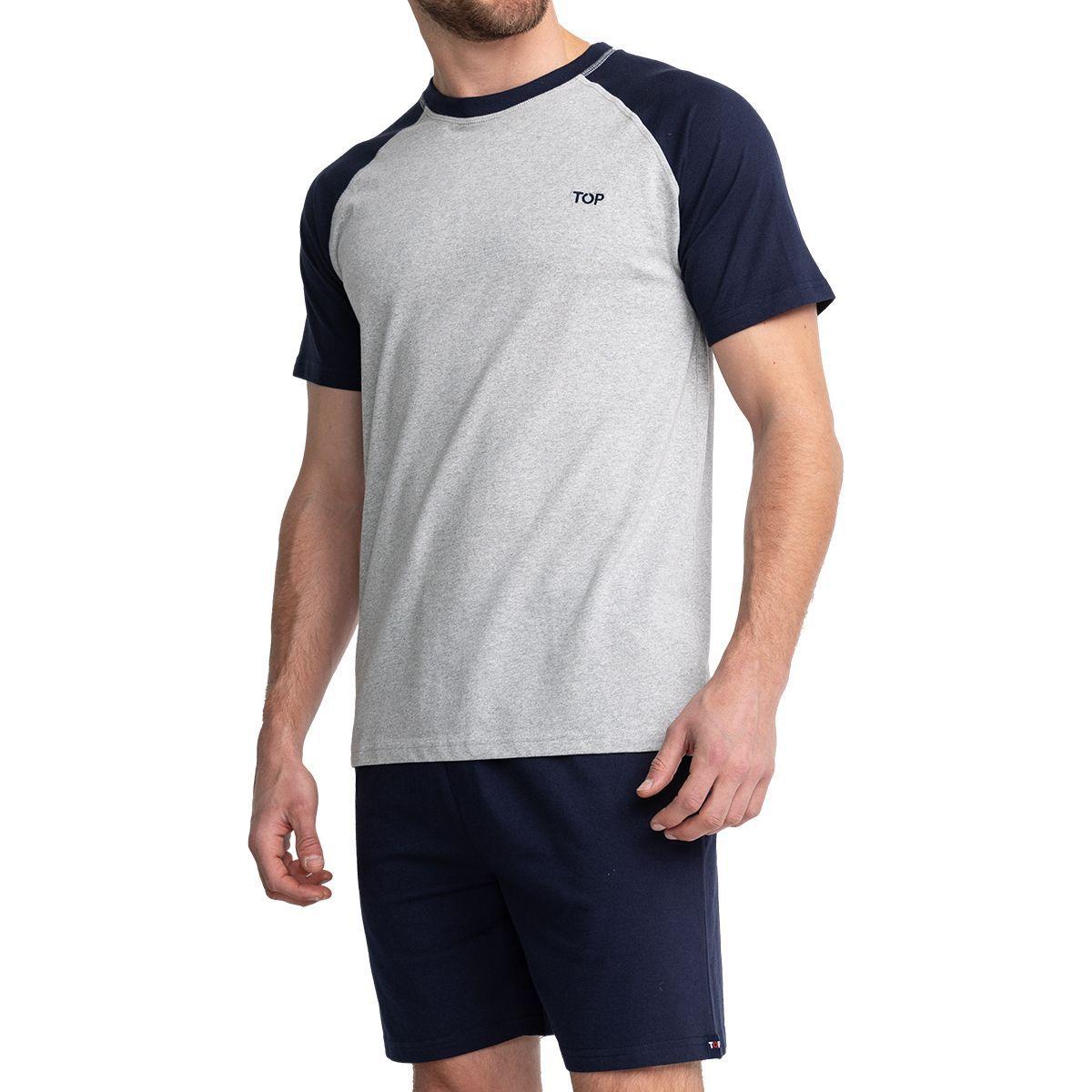 Pijama Hombre Verano Algodón C2 Top-2