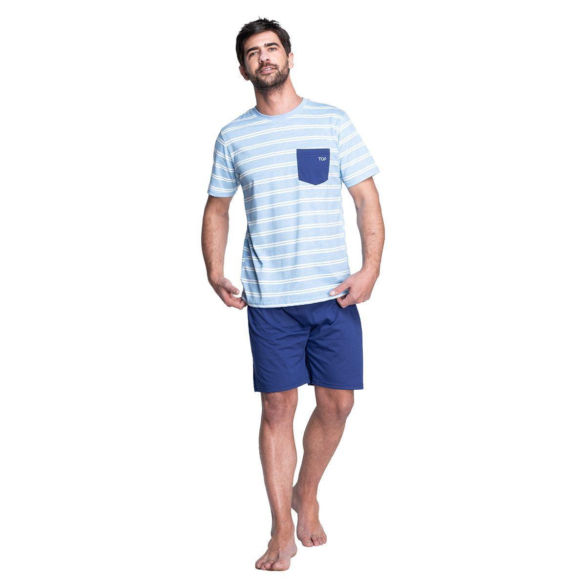 PIJAMA ALGODÓN DISEÑO HOMBRE VERANO 2026 C1 TOP-0