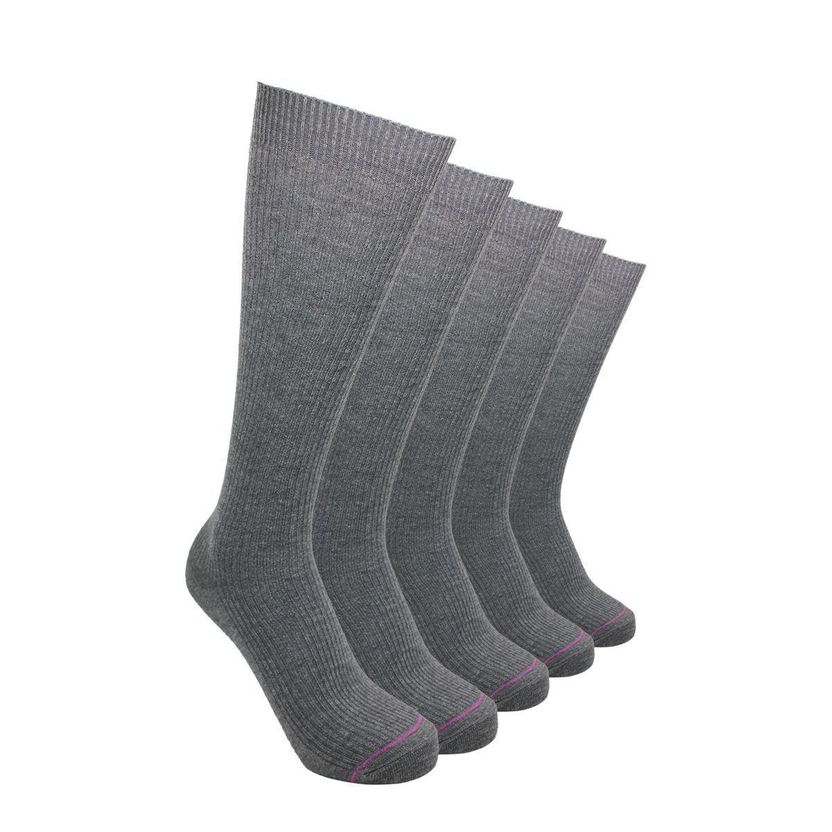 Calcetines Largos Niña Algodón Pack 5 Escolar C2 TOP-0