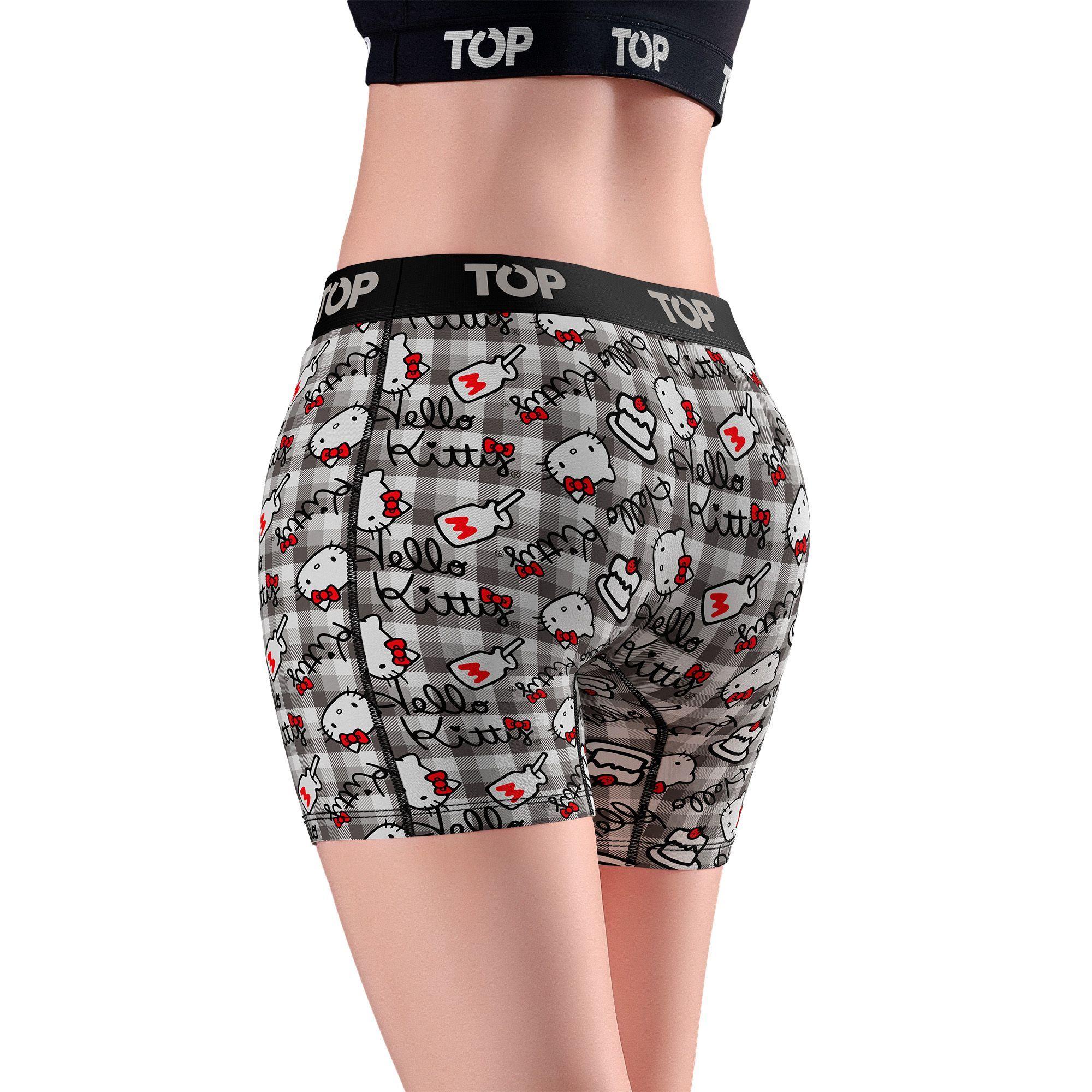 BÓXER MEDIO MUJER ALGODÓN PACK 3 HELLO KITTY C6 TOP-2