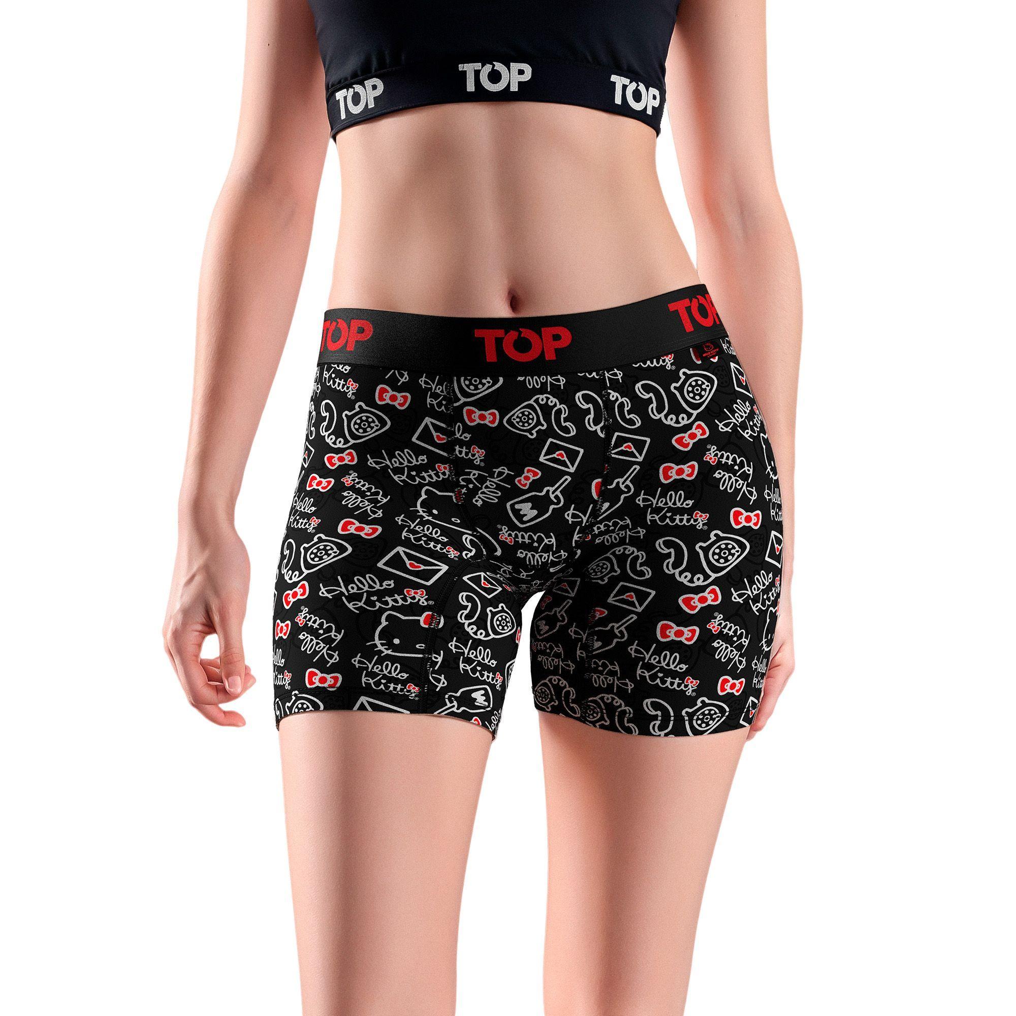 BÓXER MEDIO MUJER ALGODÓN PACK 3 HELLO KITTY C6 TOP-3