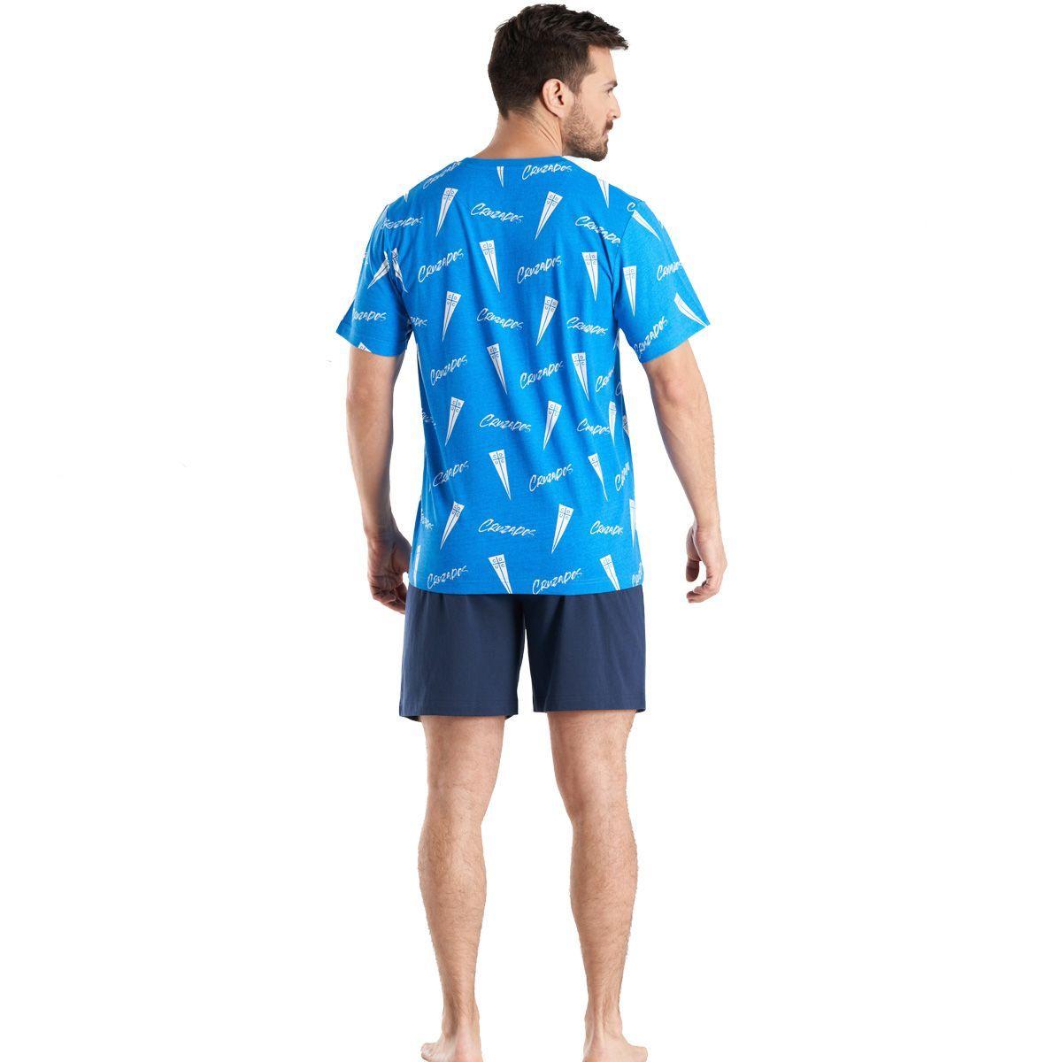 Pijama Algodón Hombre Verano Universidad Católica C1 Top-1