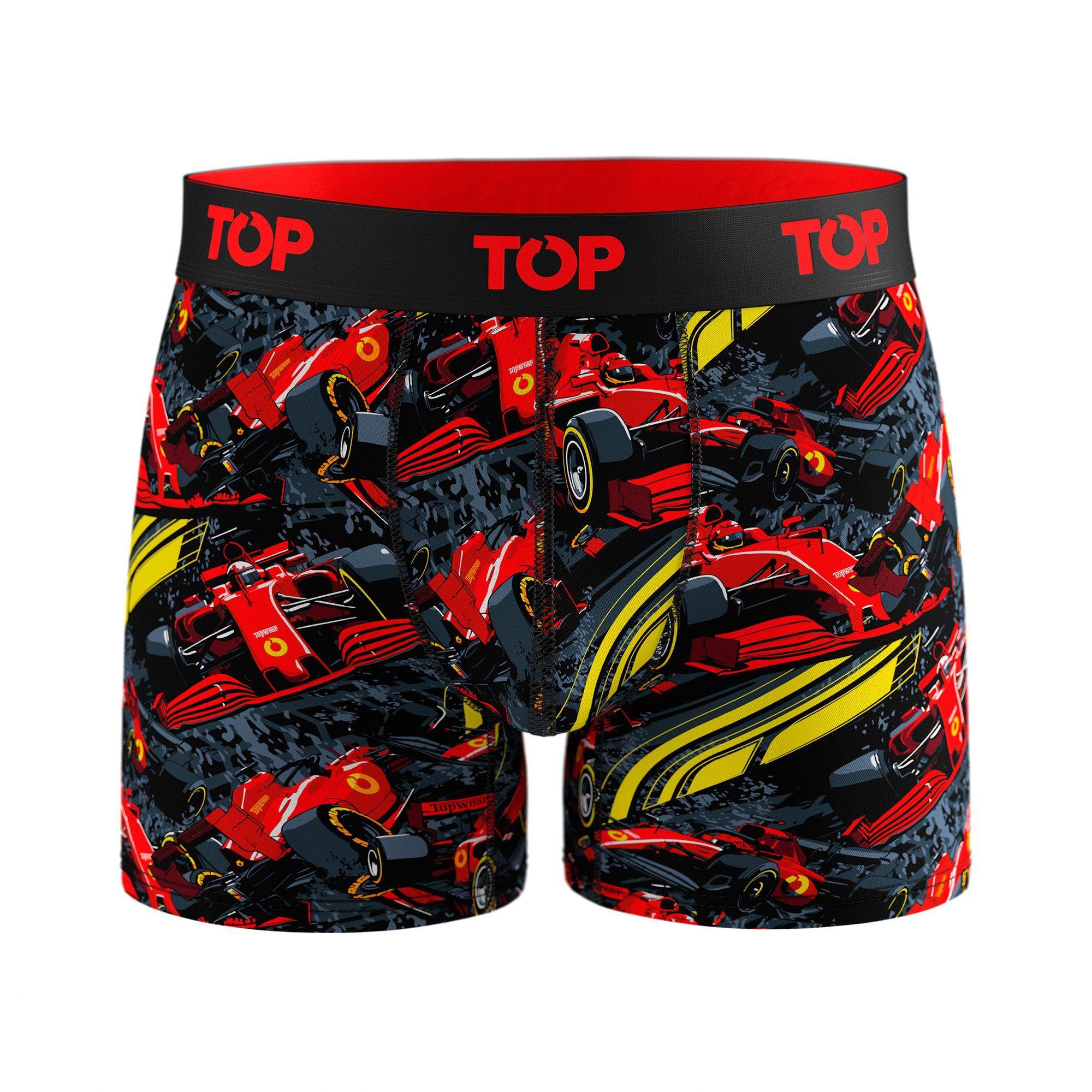 Bóxer Medio Algodón Pack 3 Motores C4 TOP-2