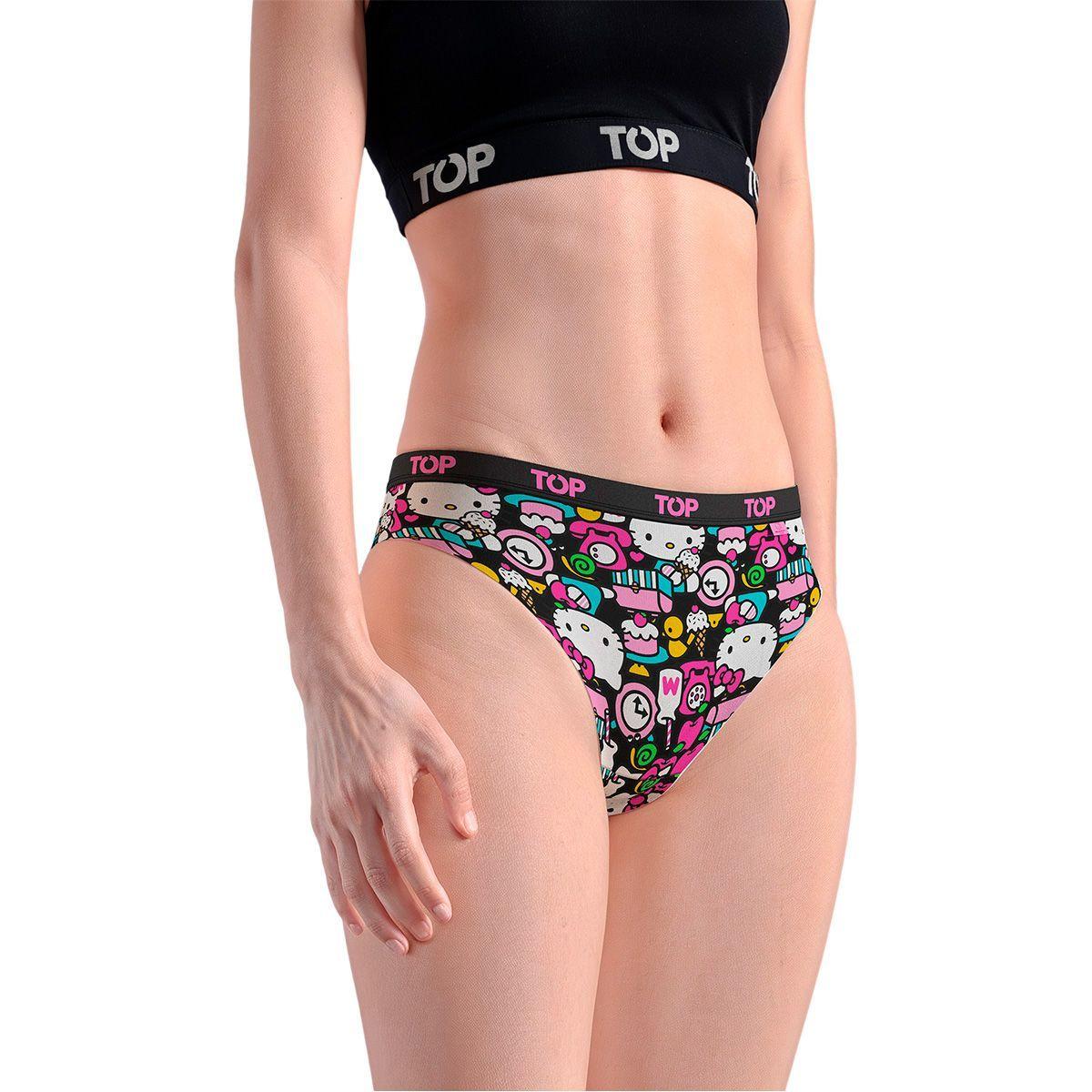 Calzón Bikini Algodón Pack 3 Hello Kitty C1 TOP-2