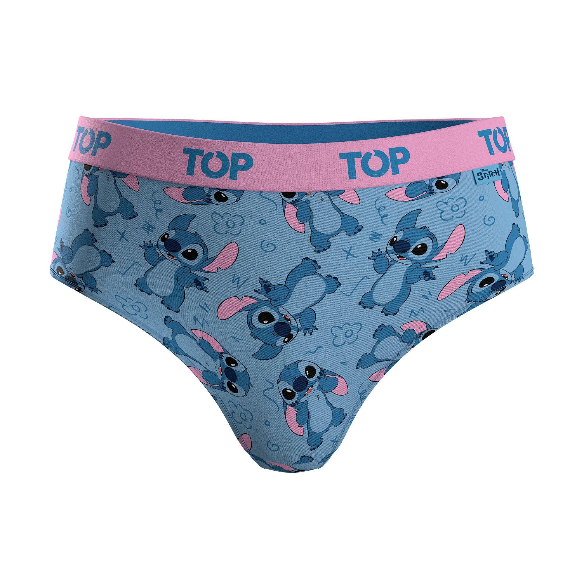 Calzón Pantaletas NIÑA Algodón Pack 4 Stitch C1 TOP-2