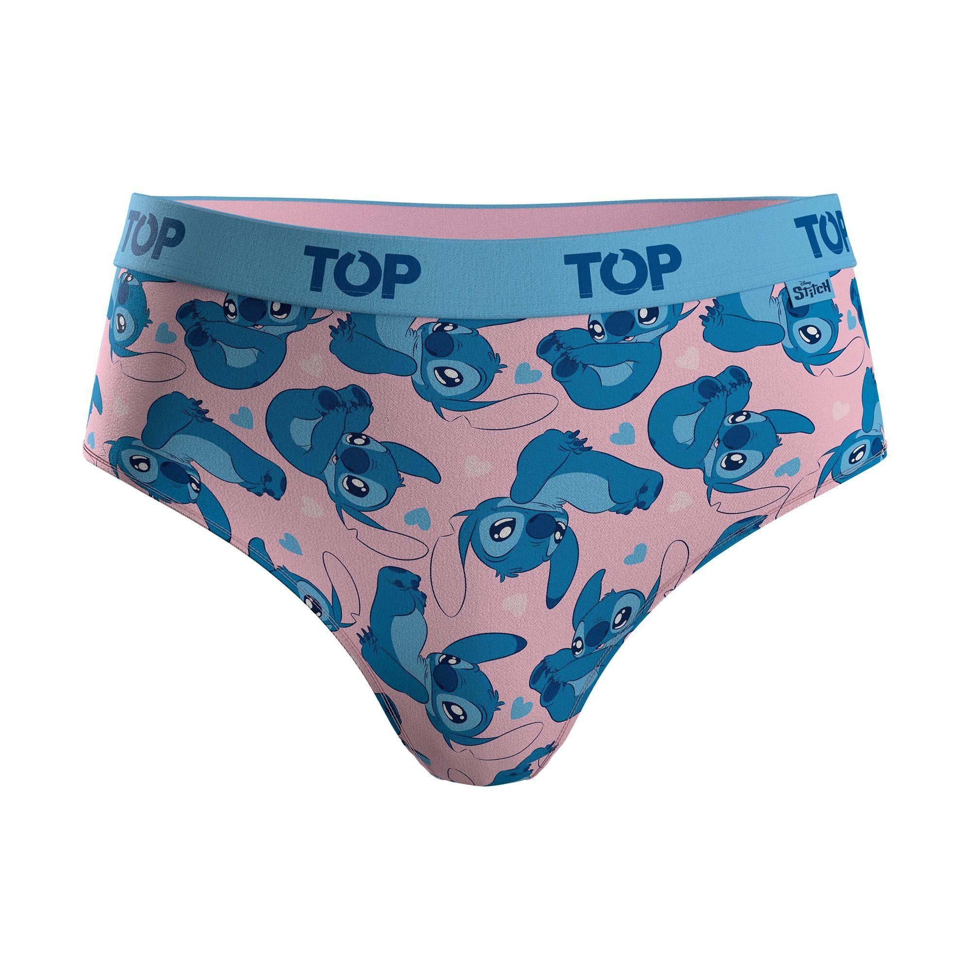 Calzón Pantaletas NIÑA Algodón Pack 4 Stitch C1 TOP-3