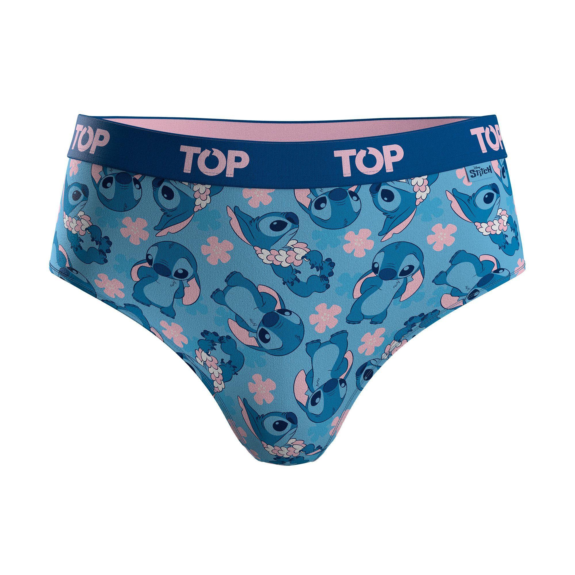 Calzón Pantaletas NIÑA Algodón Pack 4 Stitch C1 TOP-4