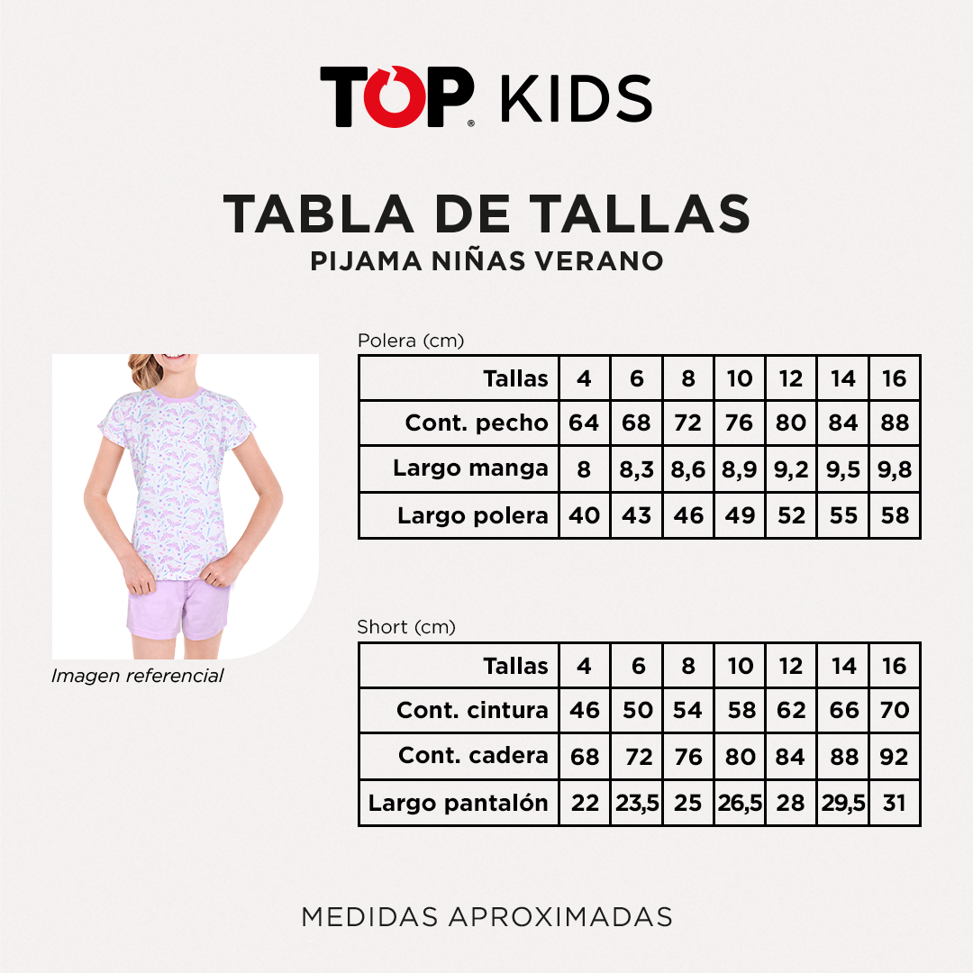 Pijama Niña Algodón Verano C2 Top-3