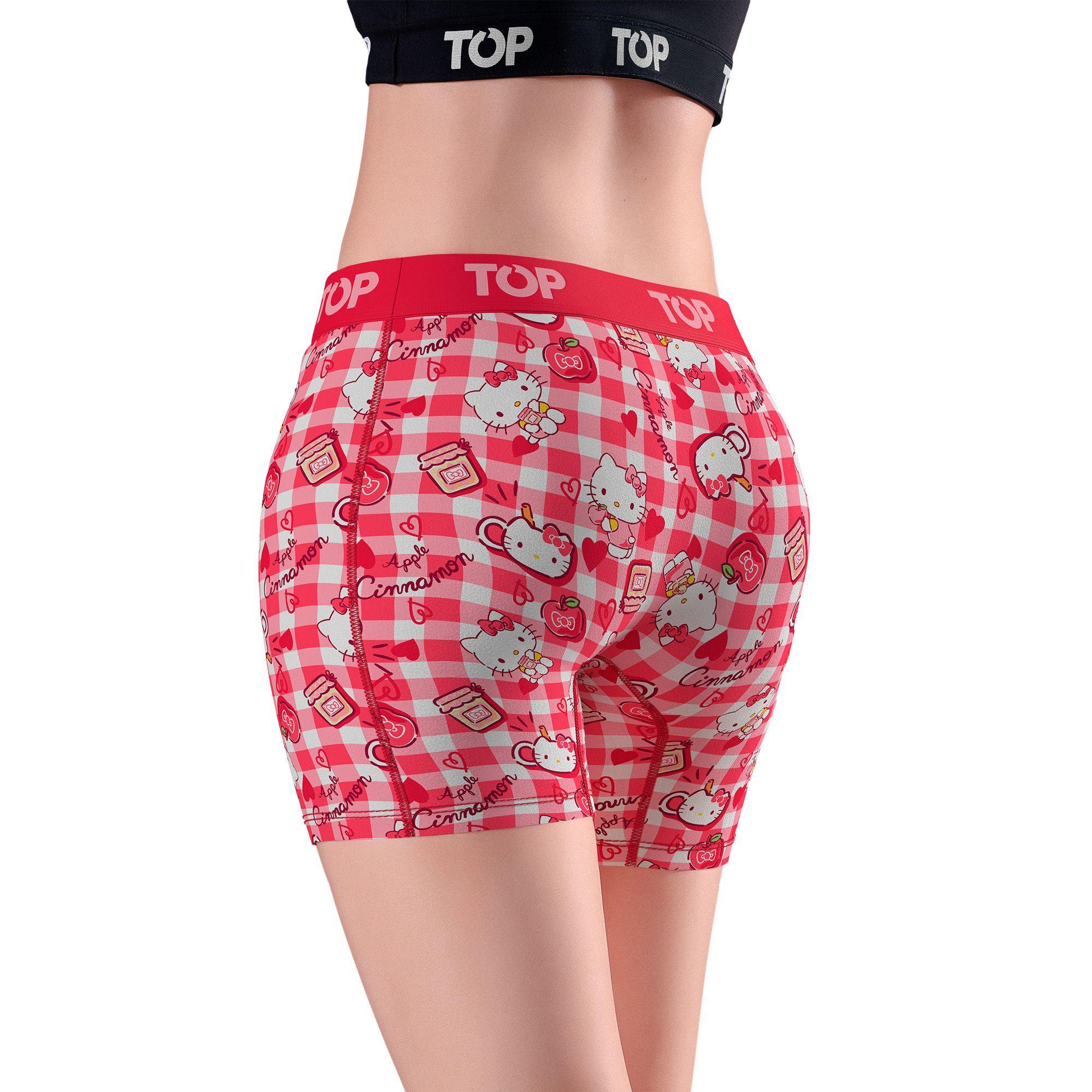 BÓXER MEDIO MUJER ALGODÓN PACK 3 HELLO KITTY C8 TOP-2