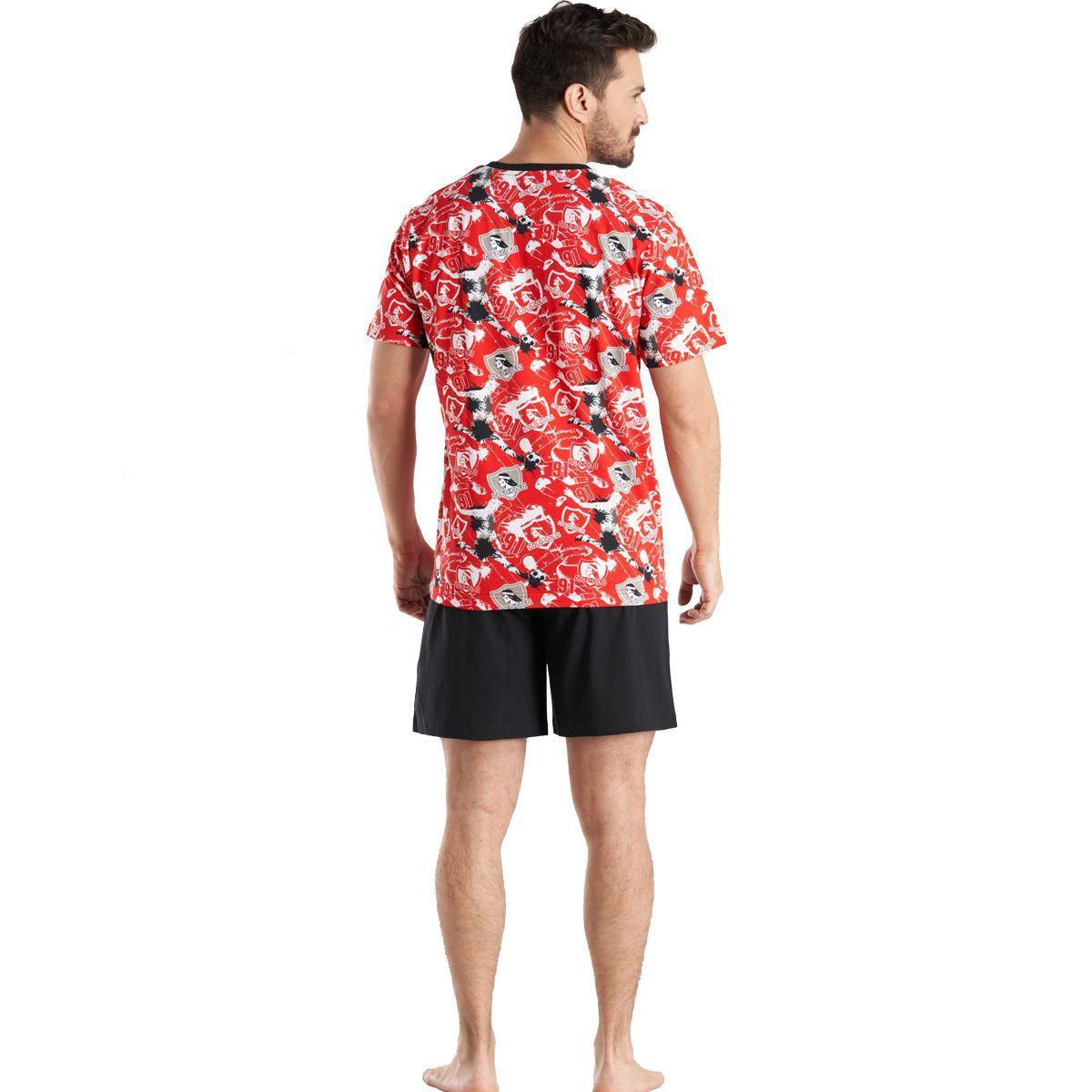 Pijama Algodón Hombre Verano Colo Colo C2 Top-1