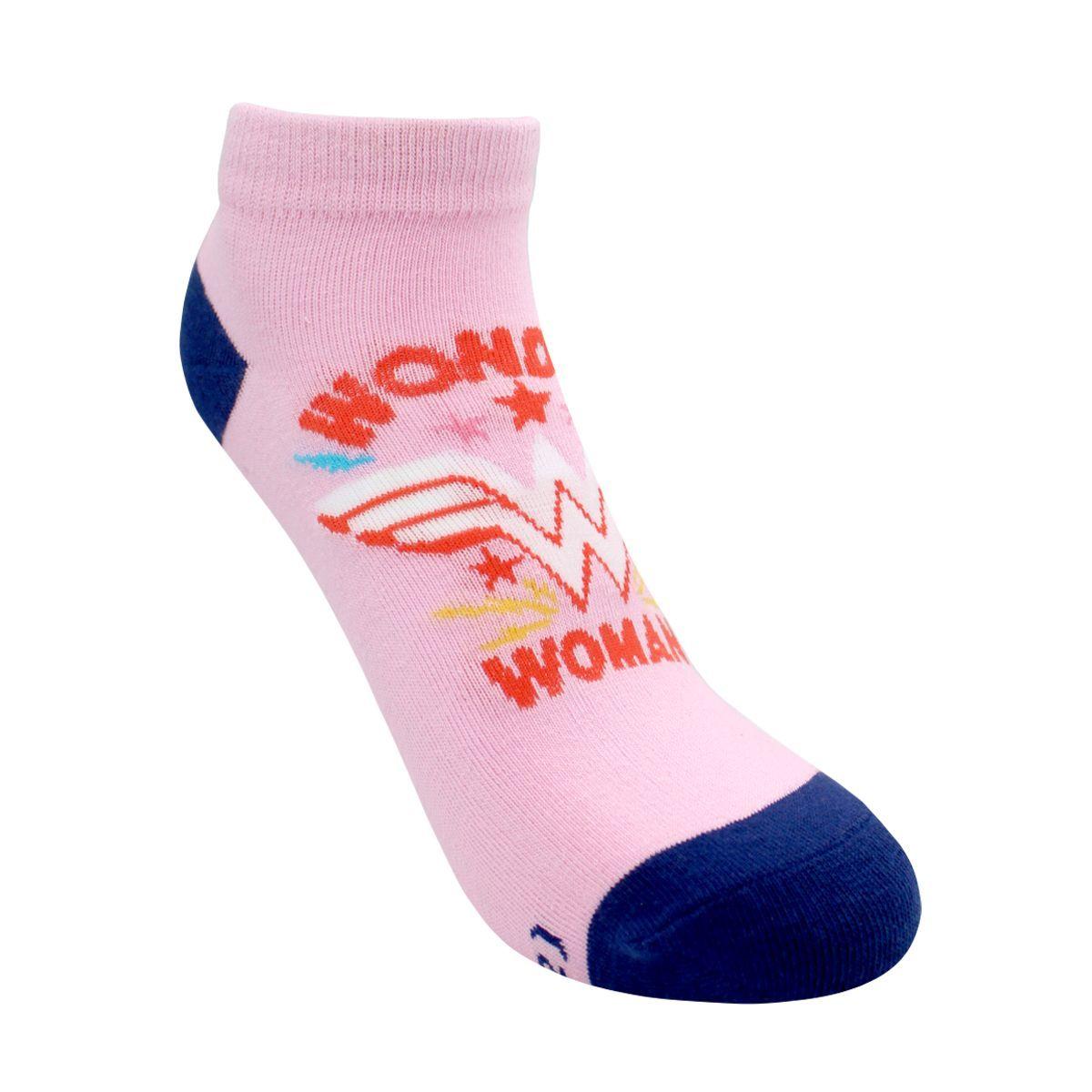 Calcetines Cortos Algodón Niñas Pack 3 Wonder Woman C2 Top-4