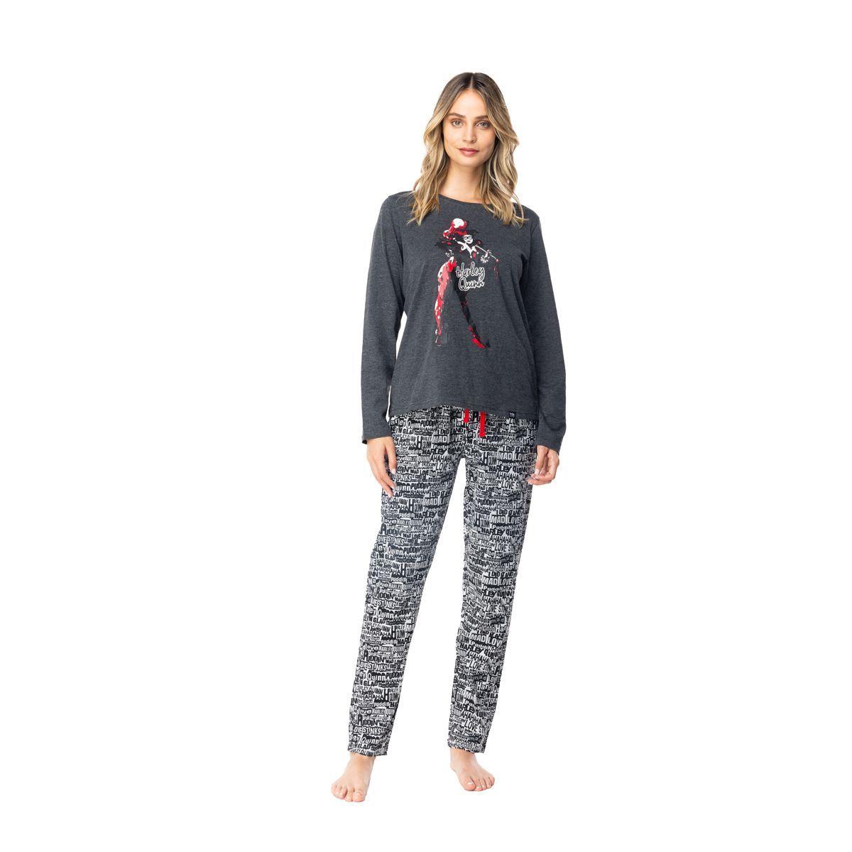 Pijama Largo Algodón Mujer Invierno DC C1 Top-0