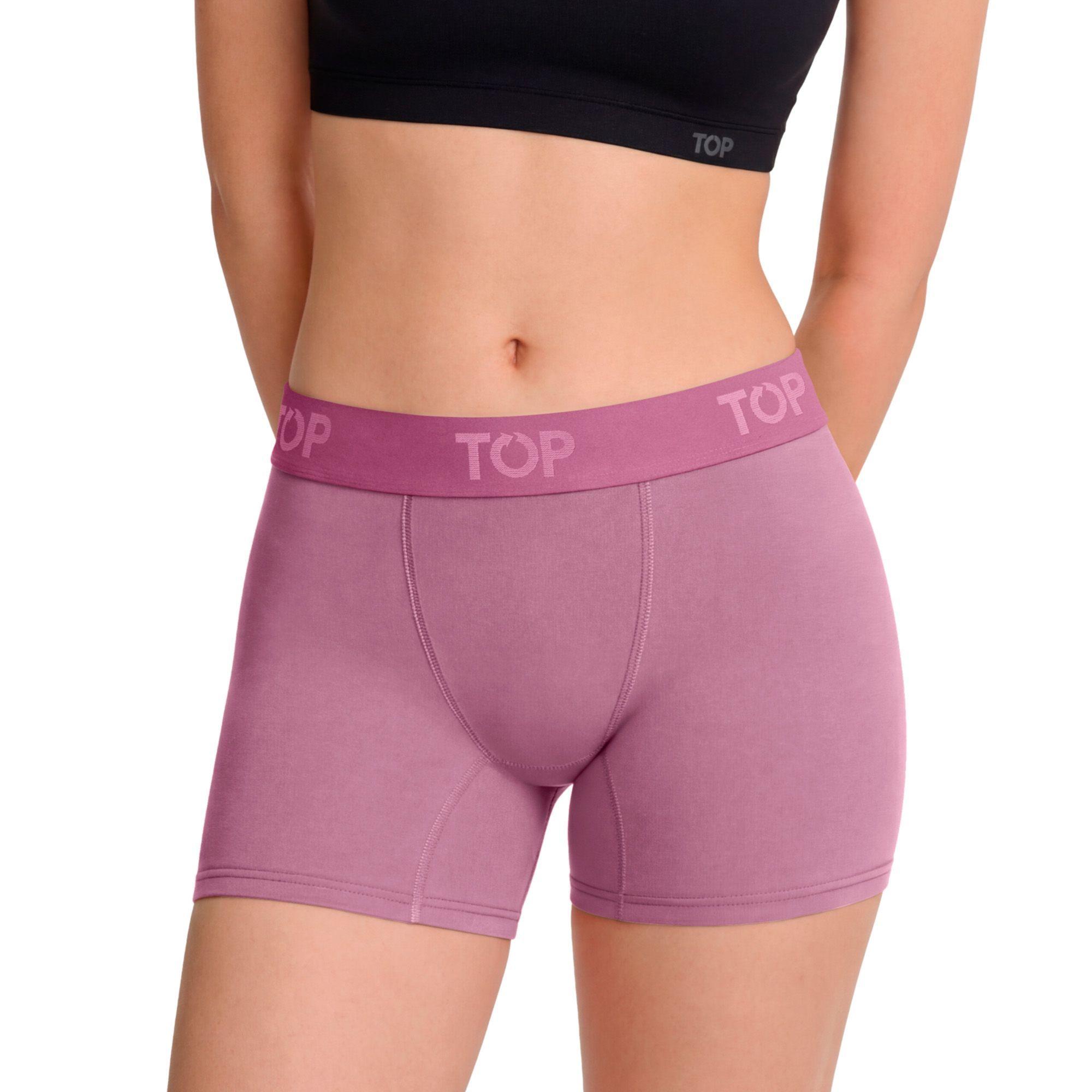 Bóxer Mujer Medio Algodón Pack 5 C6 Top-4
