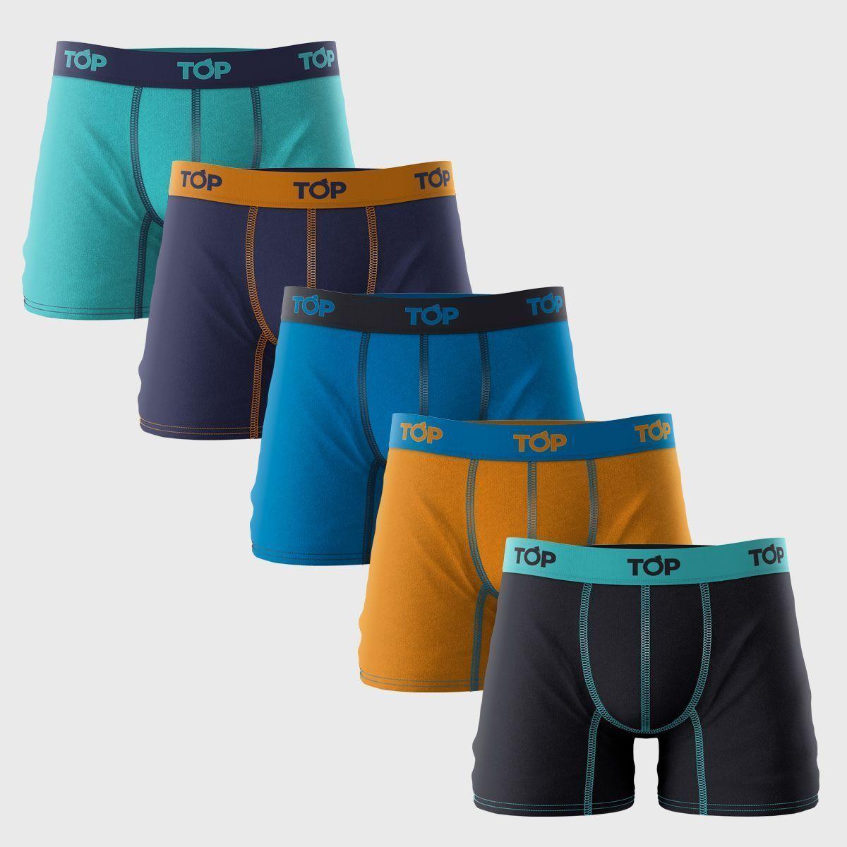 Bóxer Medio Algodón Top Pack 5 C3-4