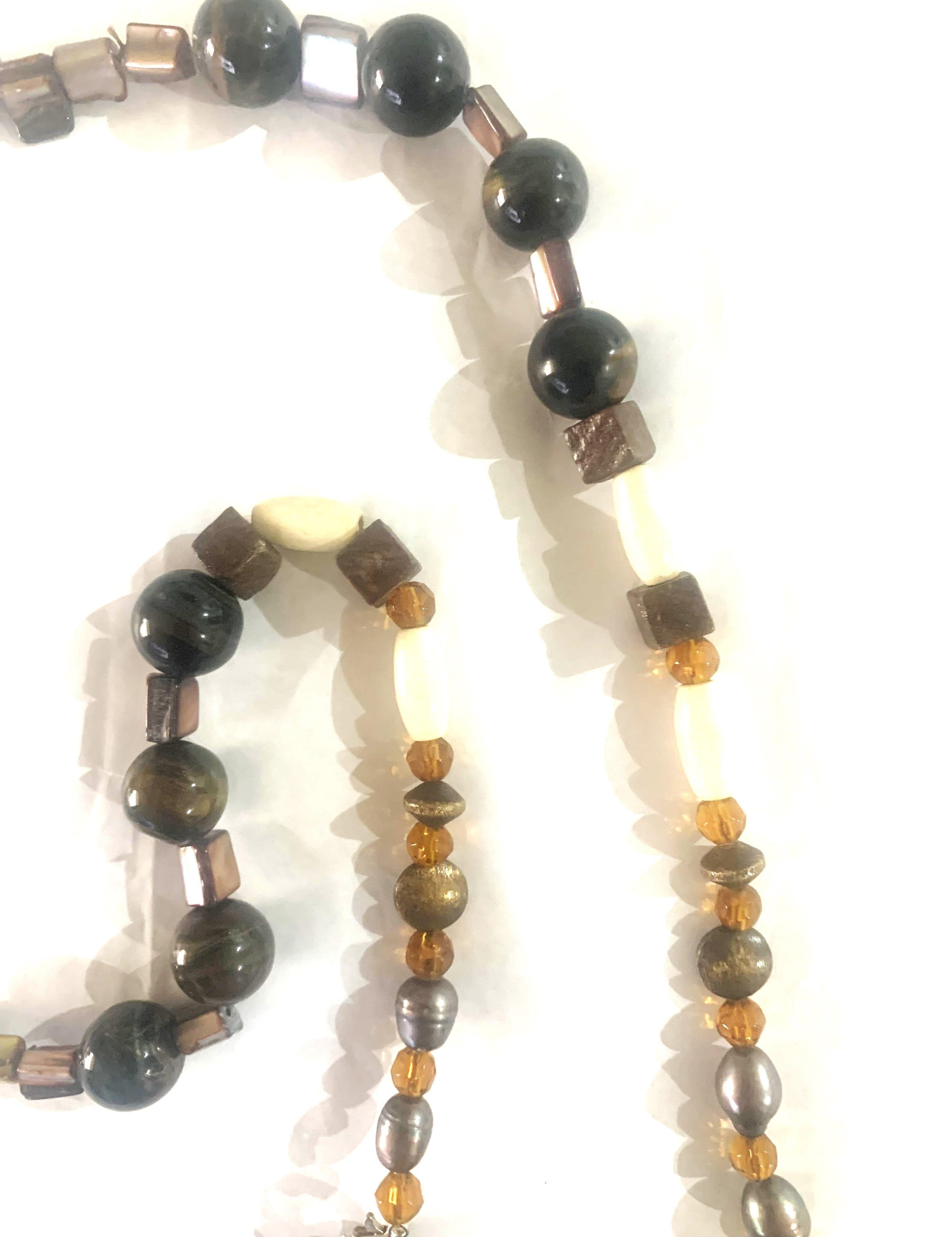 collar con pieza de cobre hecho a mano diseño exclusivo-2