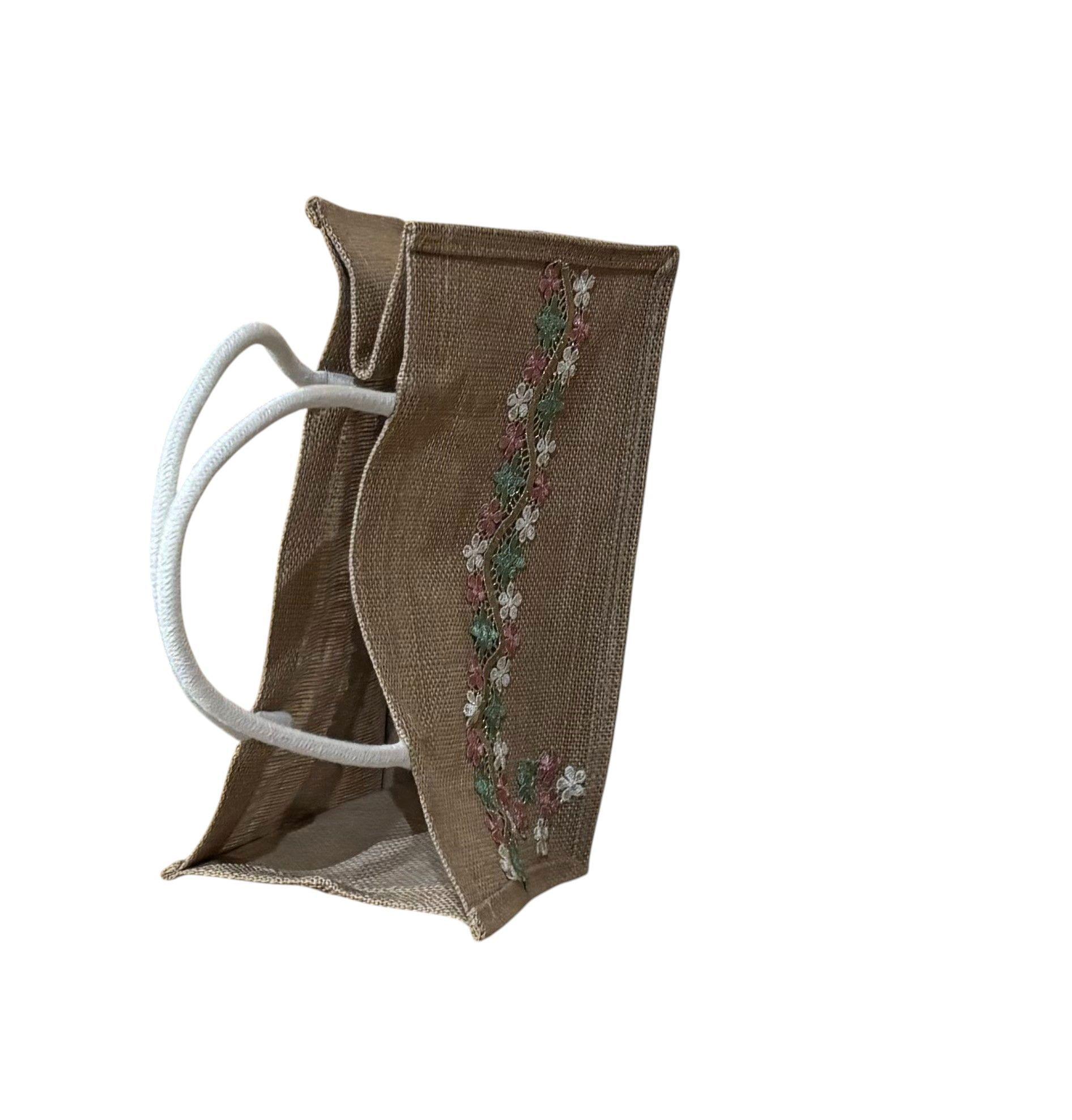 CARTERA TELA BEIGE BORDADA A MANO DISEÑO EXCLUSIVO-2