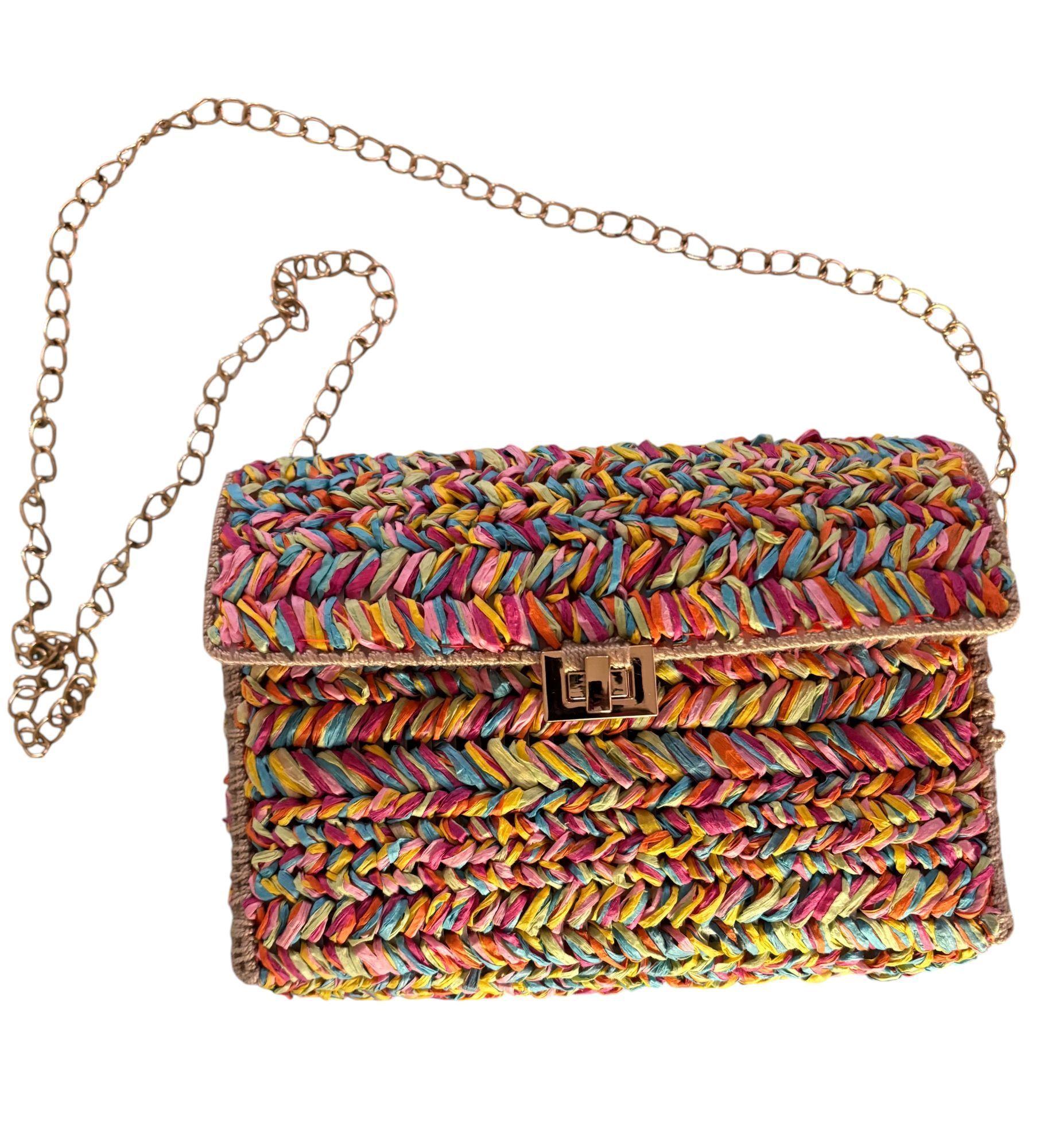 cartera multicolor hecha a mano diseño exclusivo-0