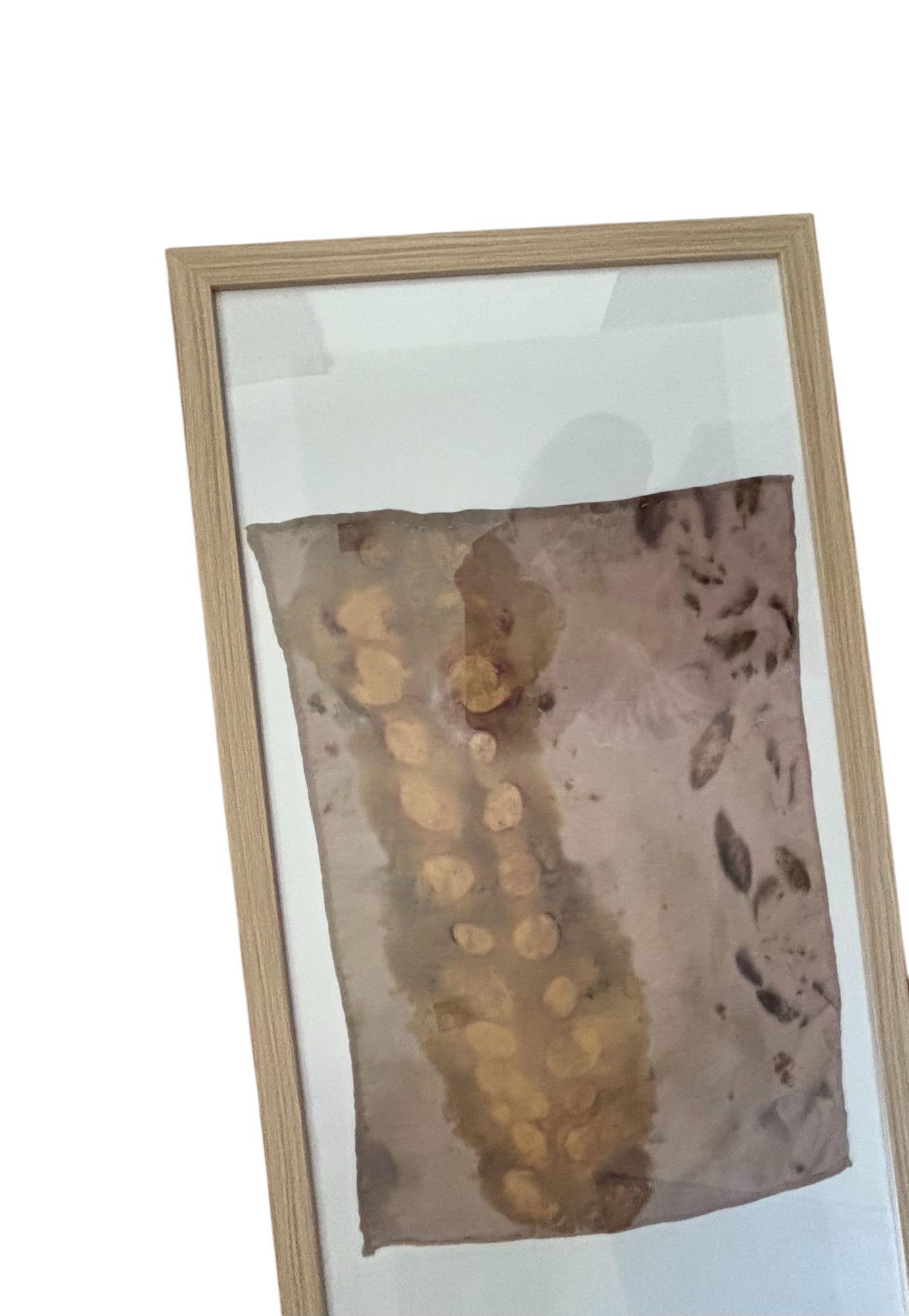 CUADRO DE SEDA NATURAL CON ECOPRINT-2
