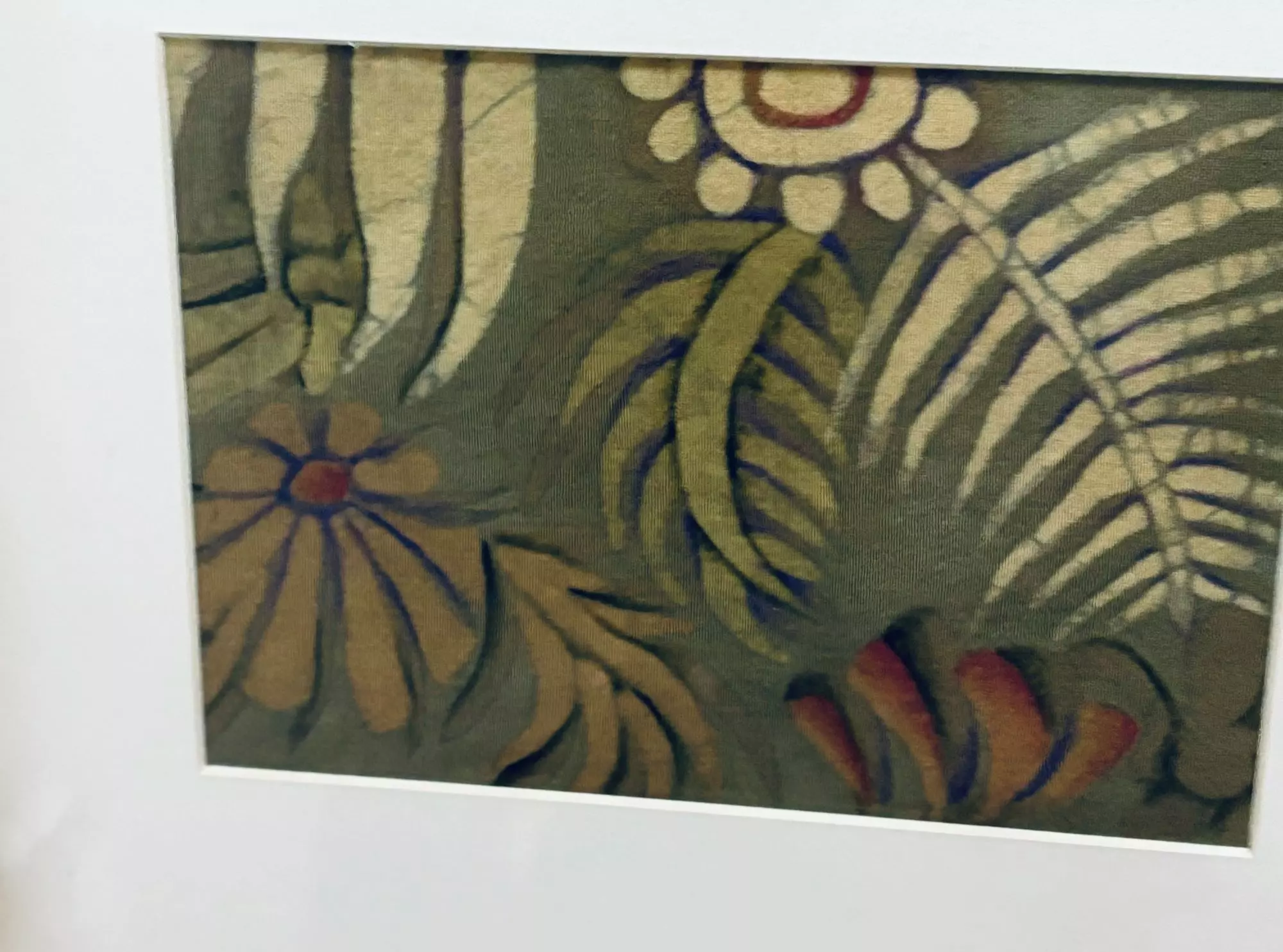 Cuadro hecho a mano en batik diseño exclusivo-2
