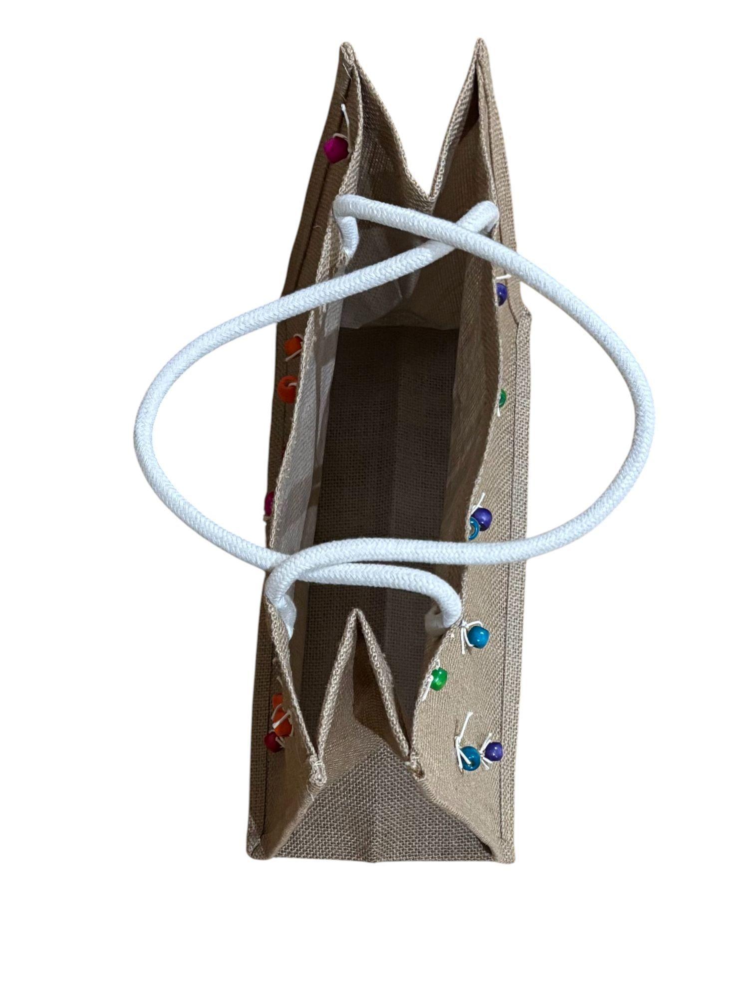 CARTERA CON CUENTAS HECHA A MANO DISEÑO EXCLUSIVO-2