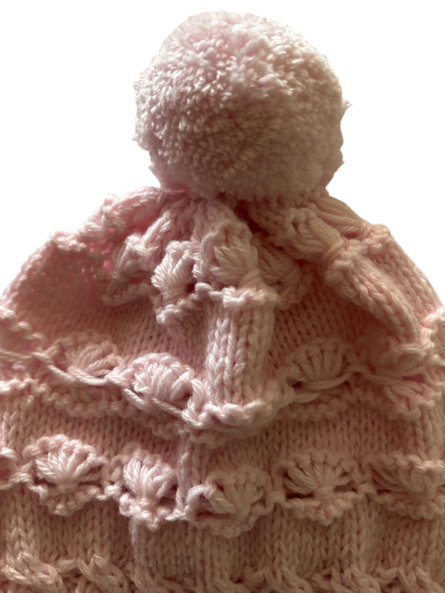 GORRO DE BEBE 0-3 MESES HECHO A MANO EXCLUSIVO-2