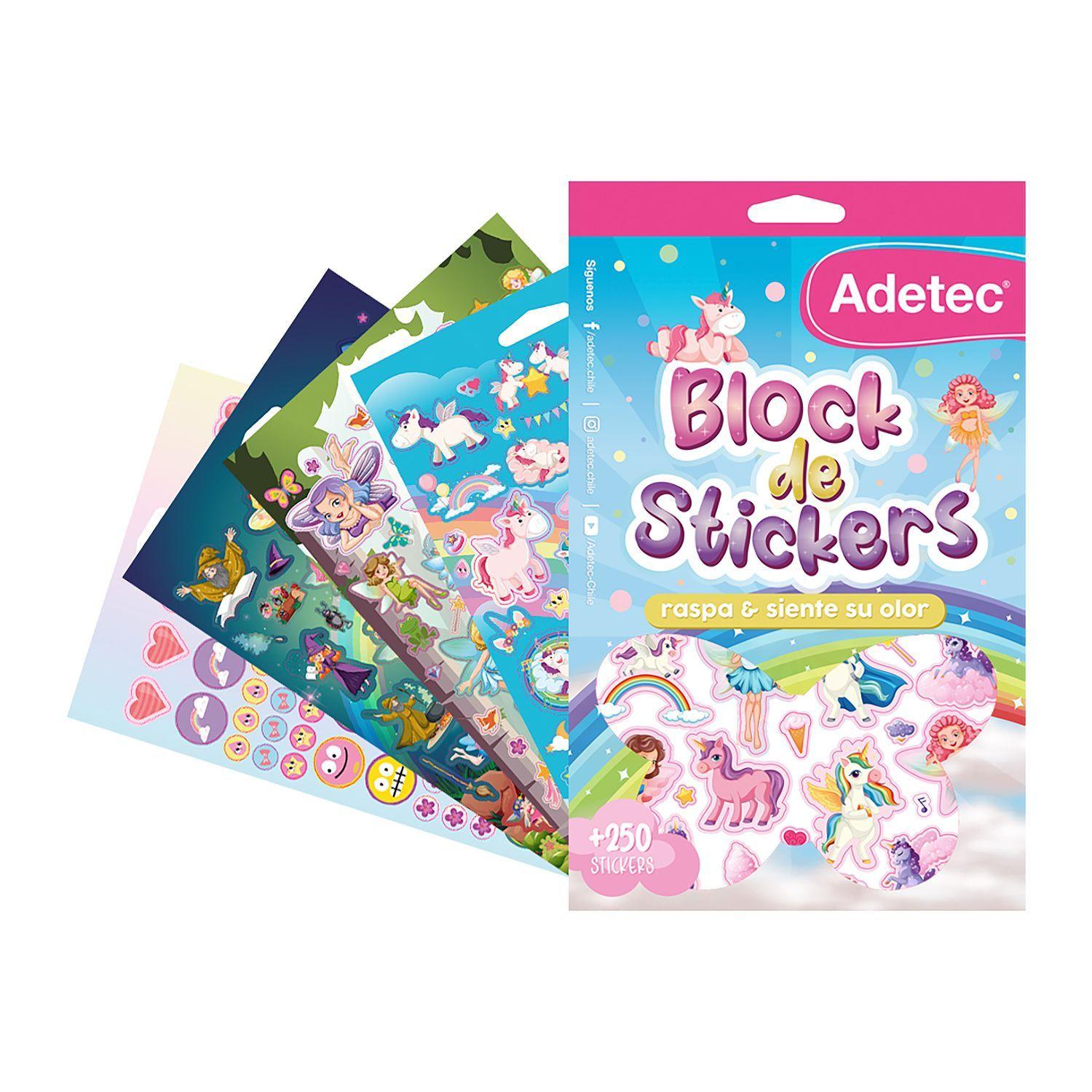 Block de Stickers con aroma diseño hadas-2