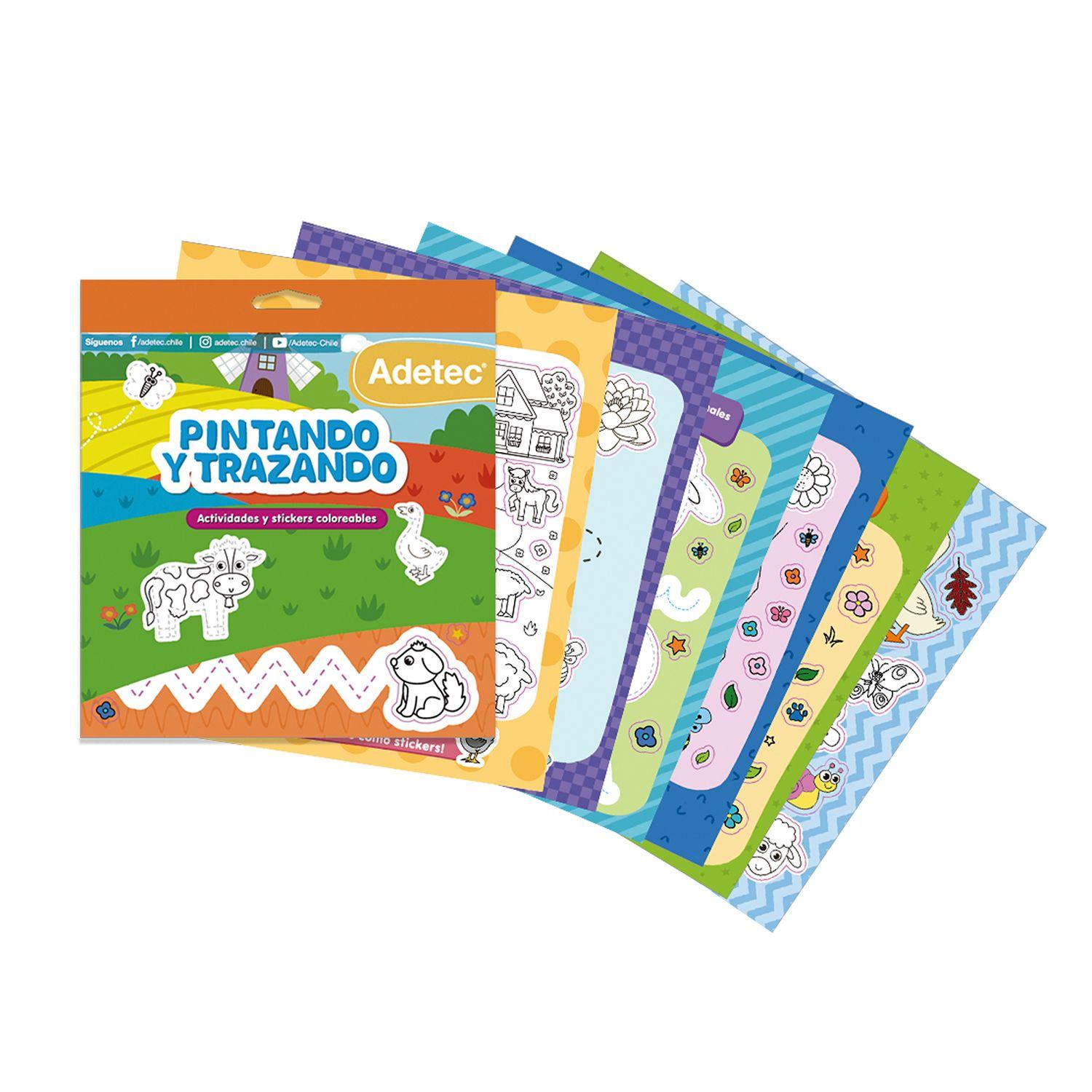 Block de Stickers y Actividades Pintando y Trazando-2