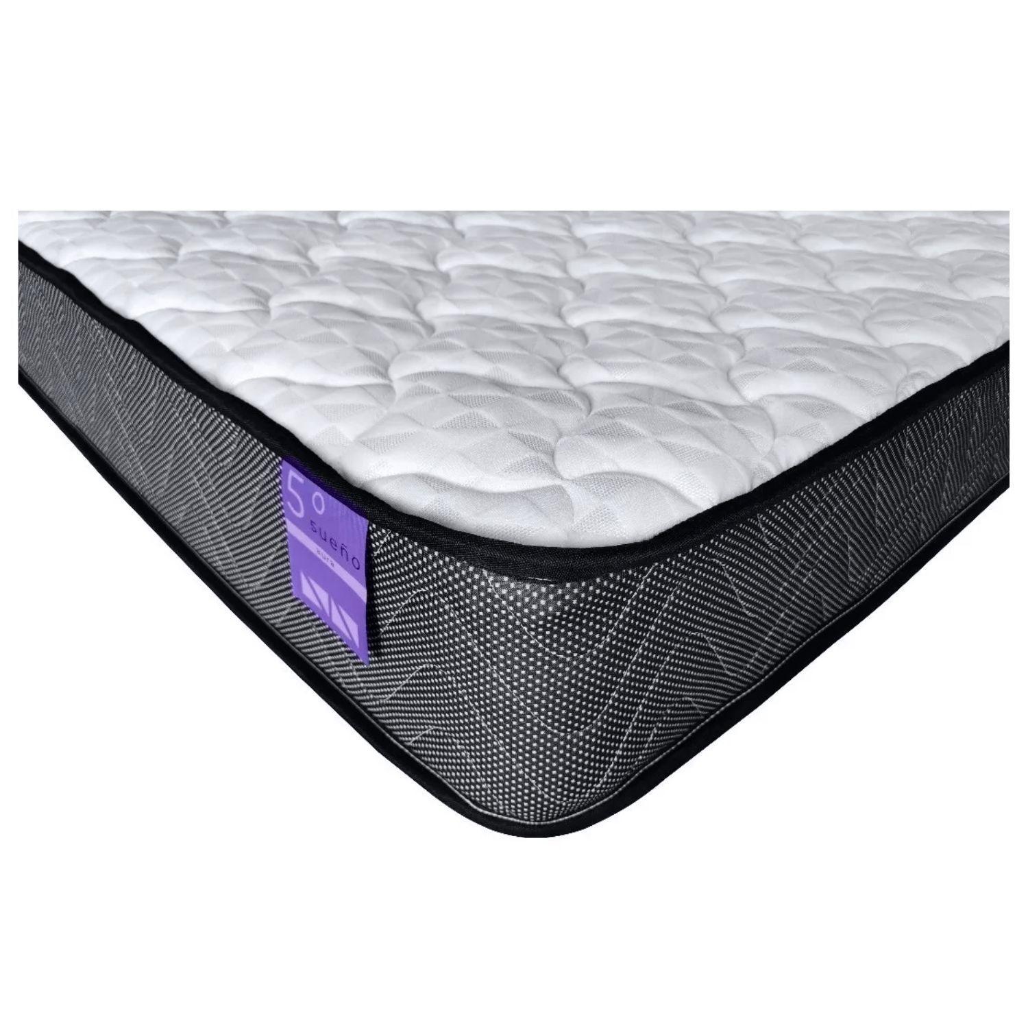 Colchón 2 Plazas De Resortes 5° Sueño Aura 150x190x21cm + 2 Almohadas De Regalo-7