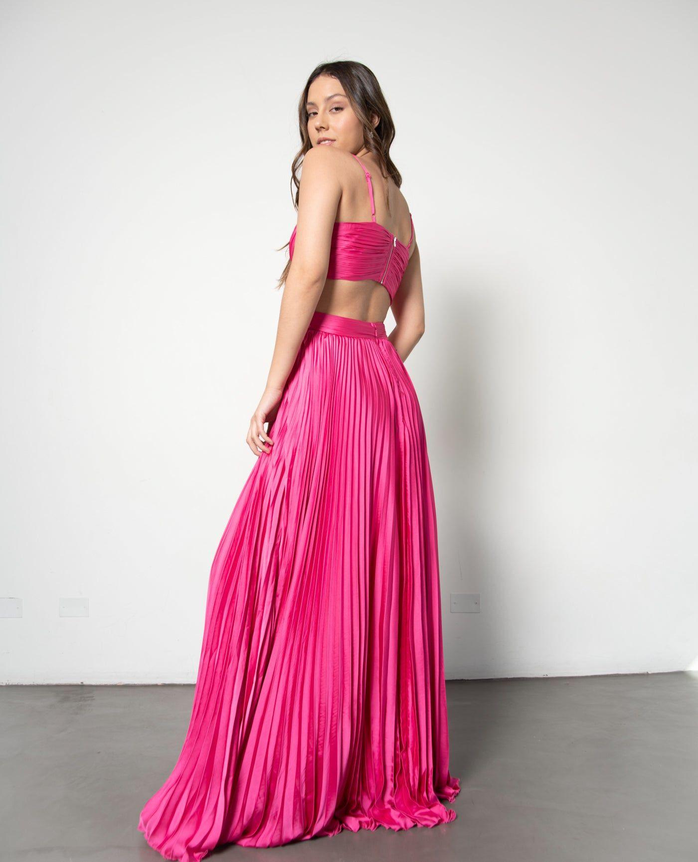 VESTIDO DE FIESTA LARGO ALICE FUCSIA-3