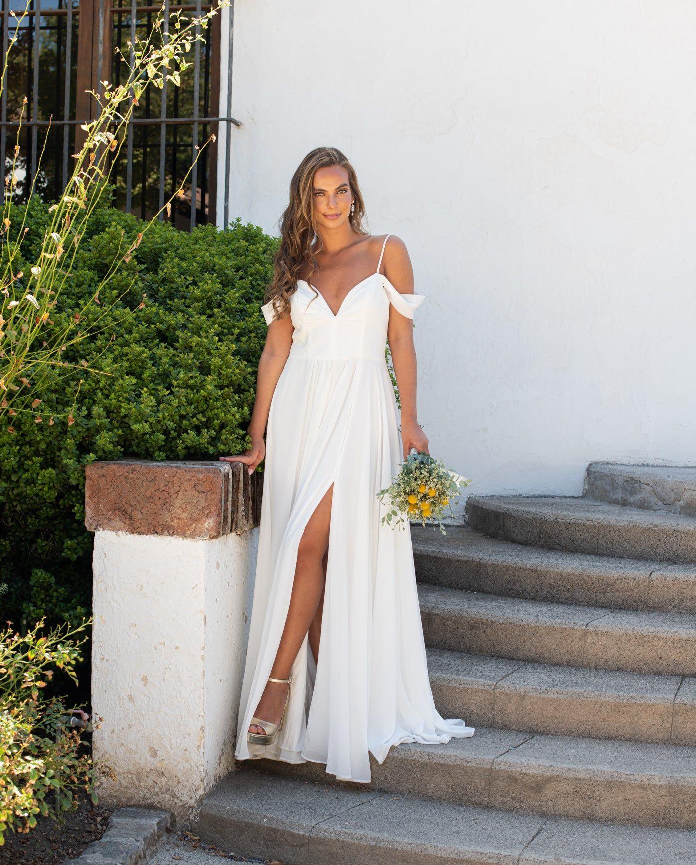 Vestido Largo de Novia Julieta Blanco-1