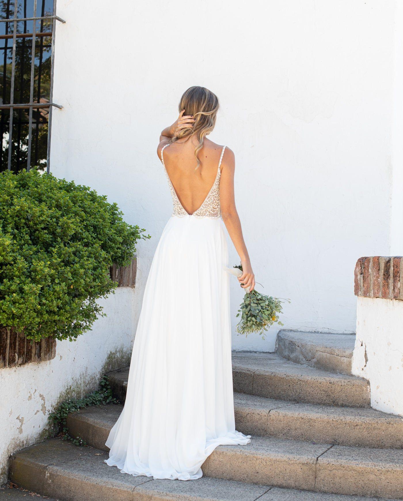Vestido Largo de Novia Marcela Ivory-0