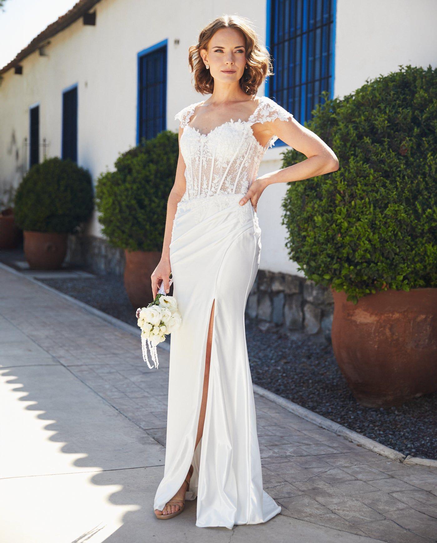 Vestido Largo de Novia Mika Blanco-0