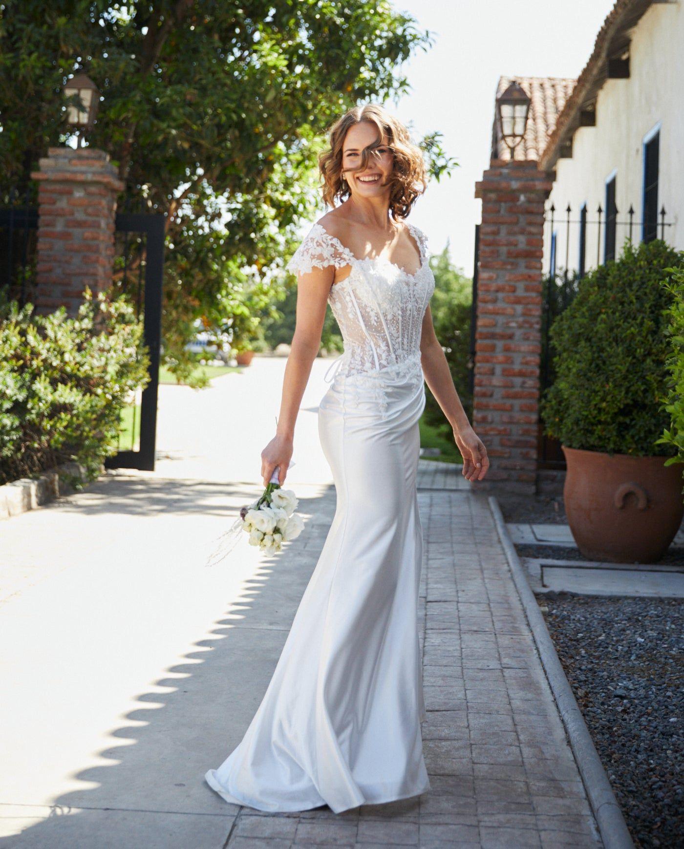 Vestido Largo de Novia Mika Blanco-3