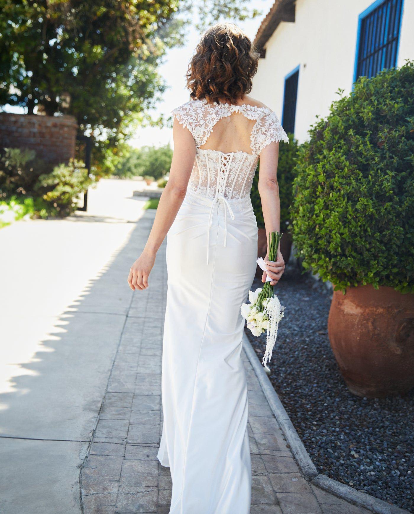 Vestido Largo de Novia Mika Blanco-6