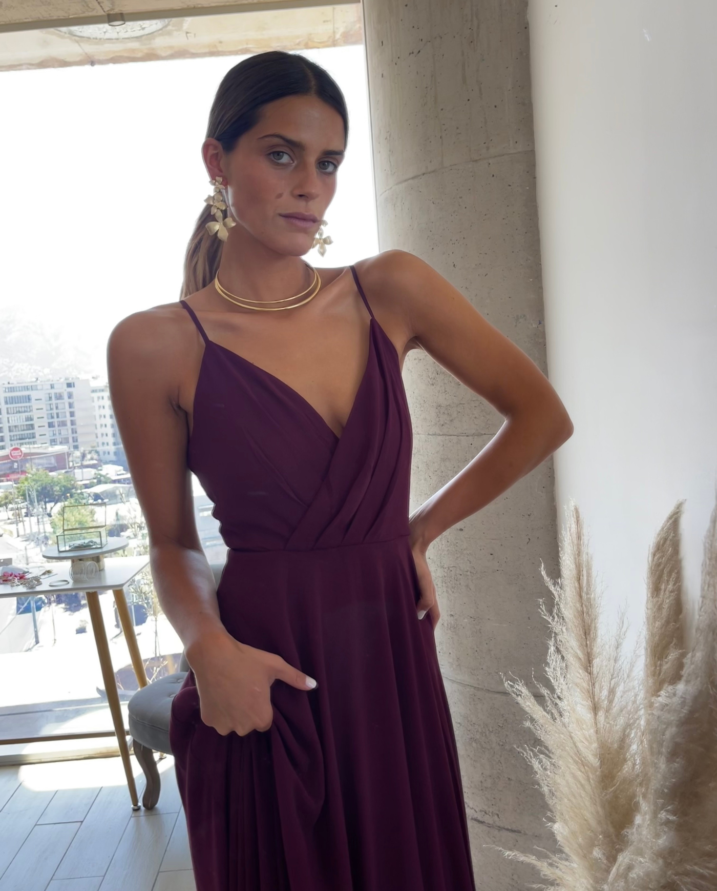 Vestido Largo de Fiesta Mila Burdeo-5