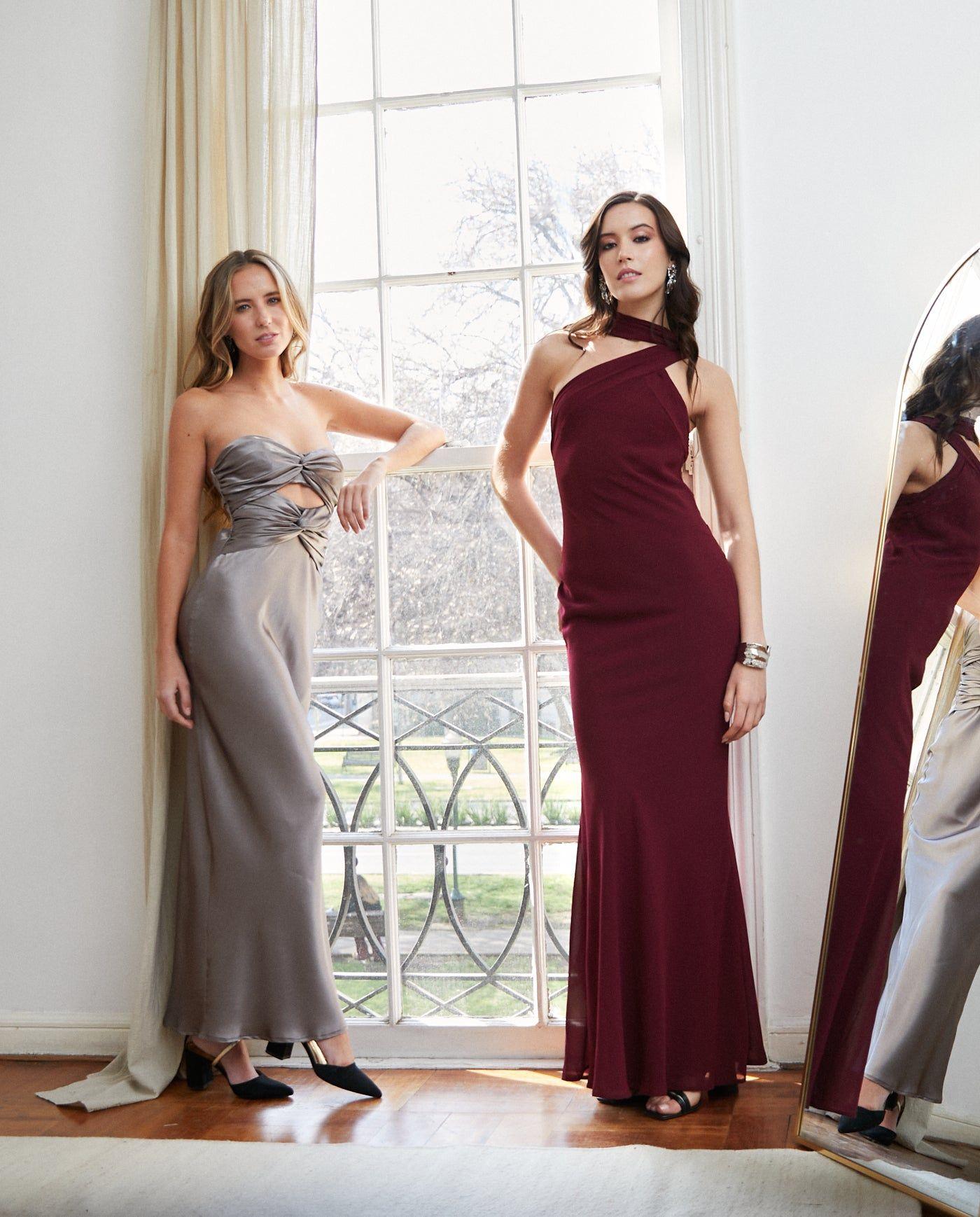 Vestido Largo de Fiesta Anastasia Burdeo-2