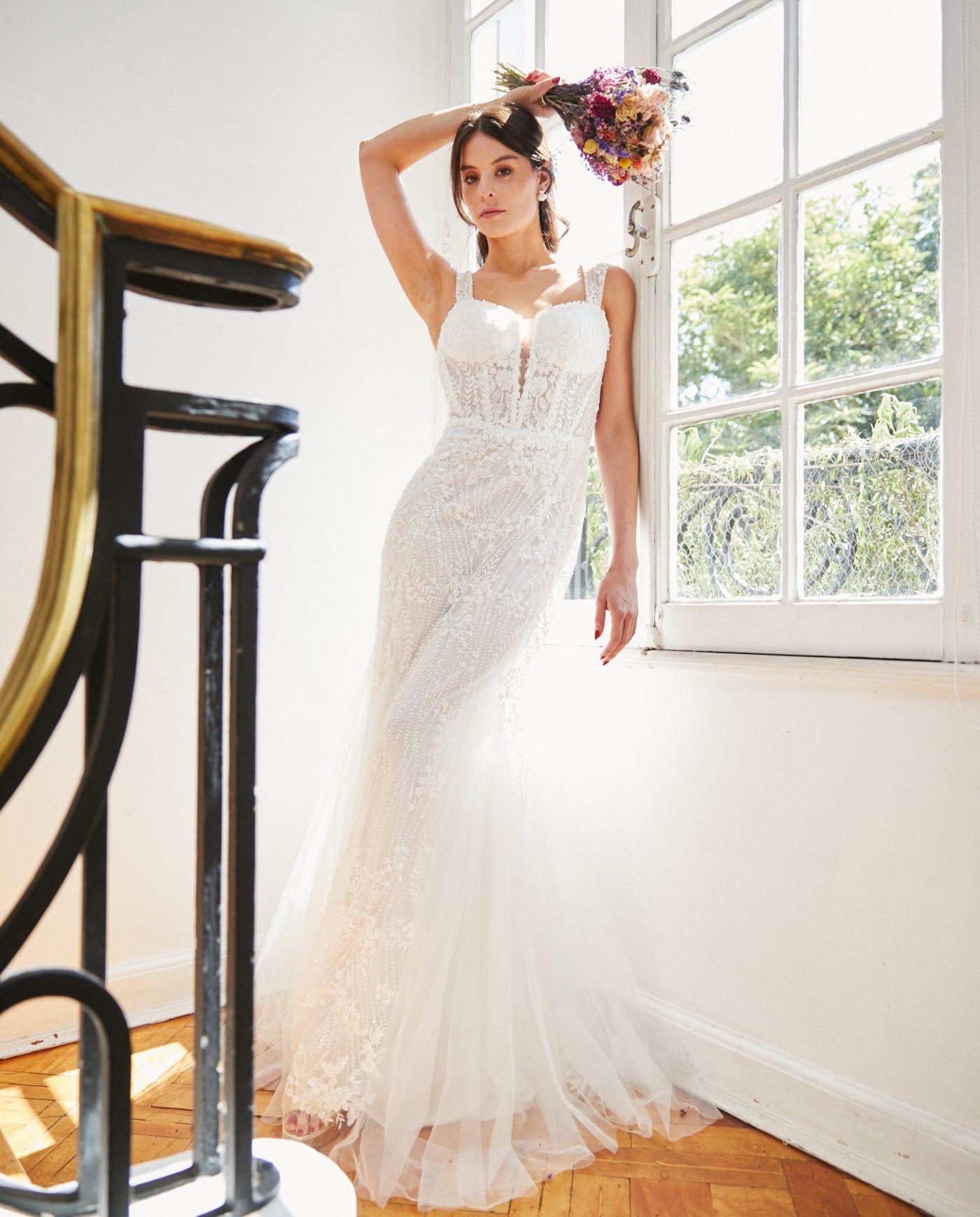 Vestido Largo de Novia Toledo Blanco-0