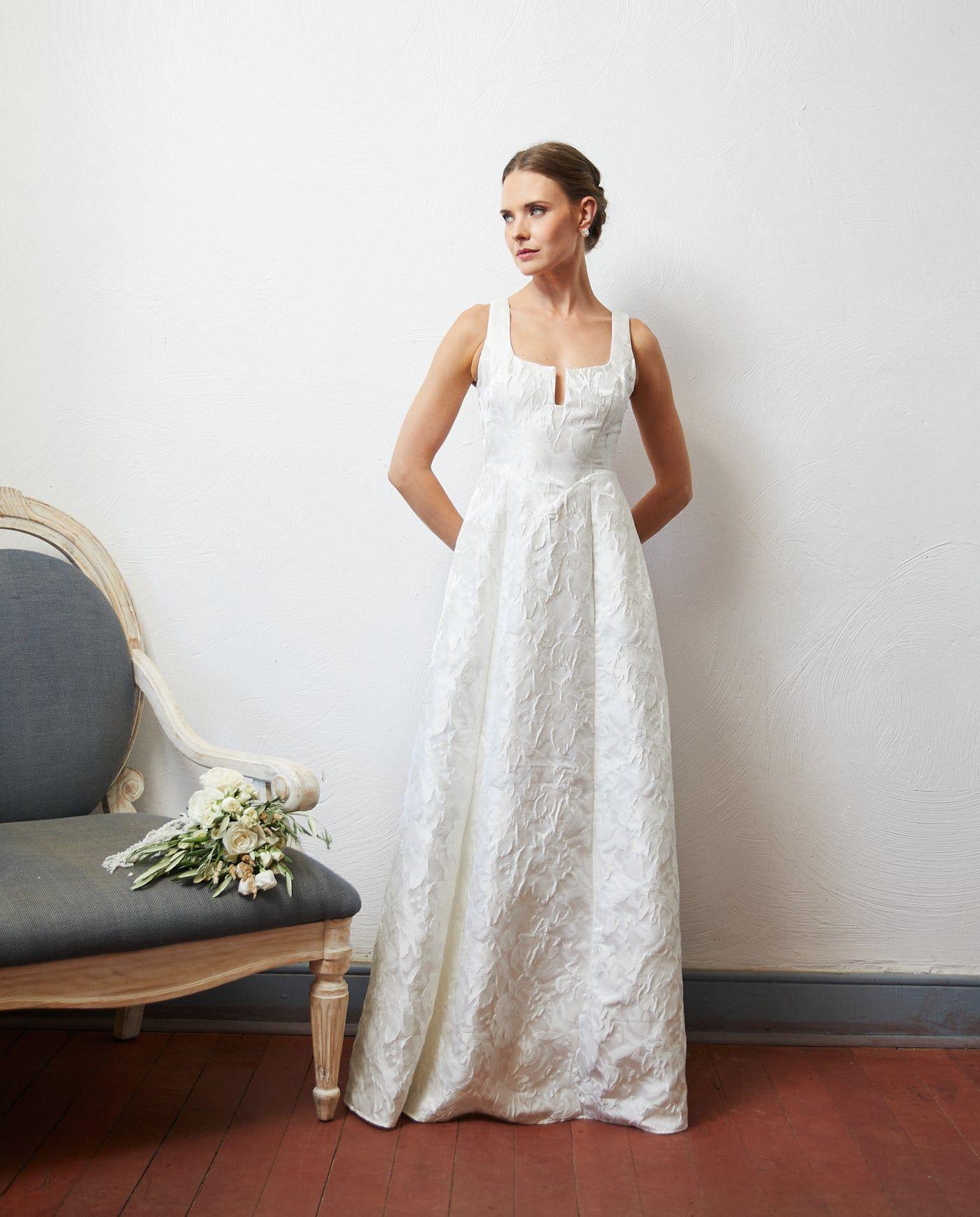 Vestido Largo de Novia Albana Ivory-4