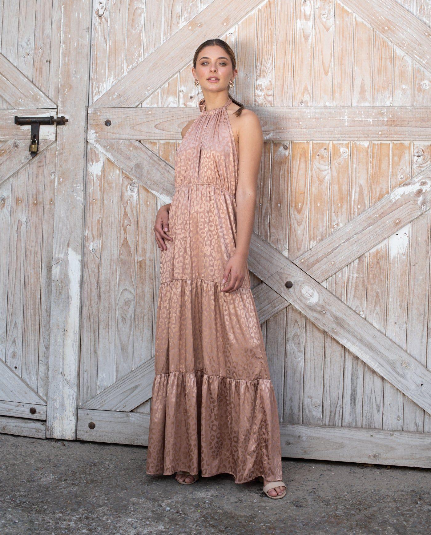 Vestido Largo Juana Leopardo Nude-3