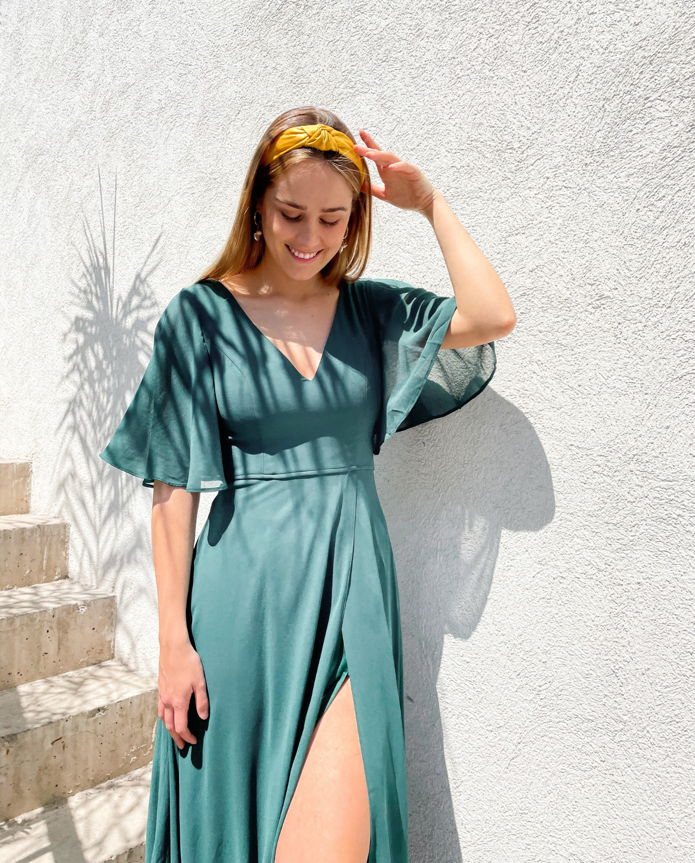 Vestido Largo Cristina Verde-3