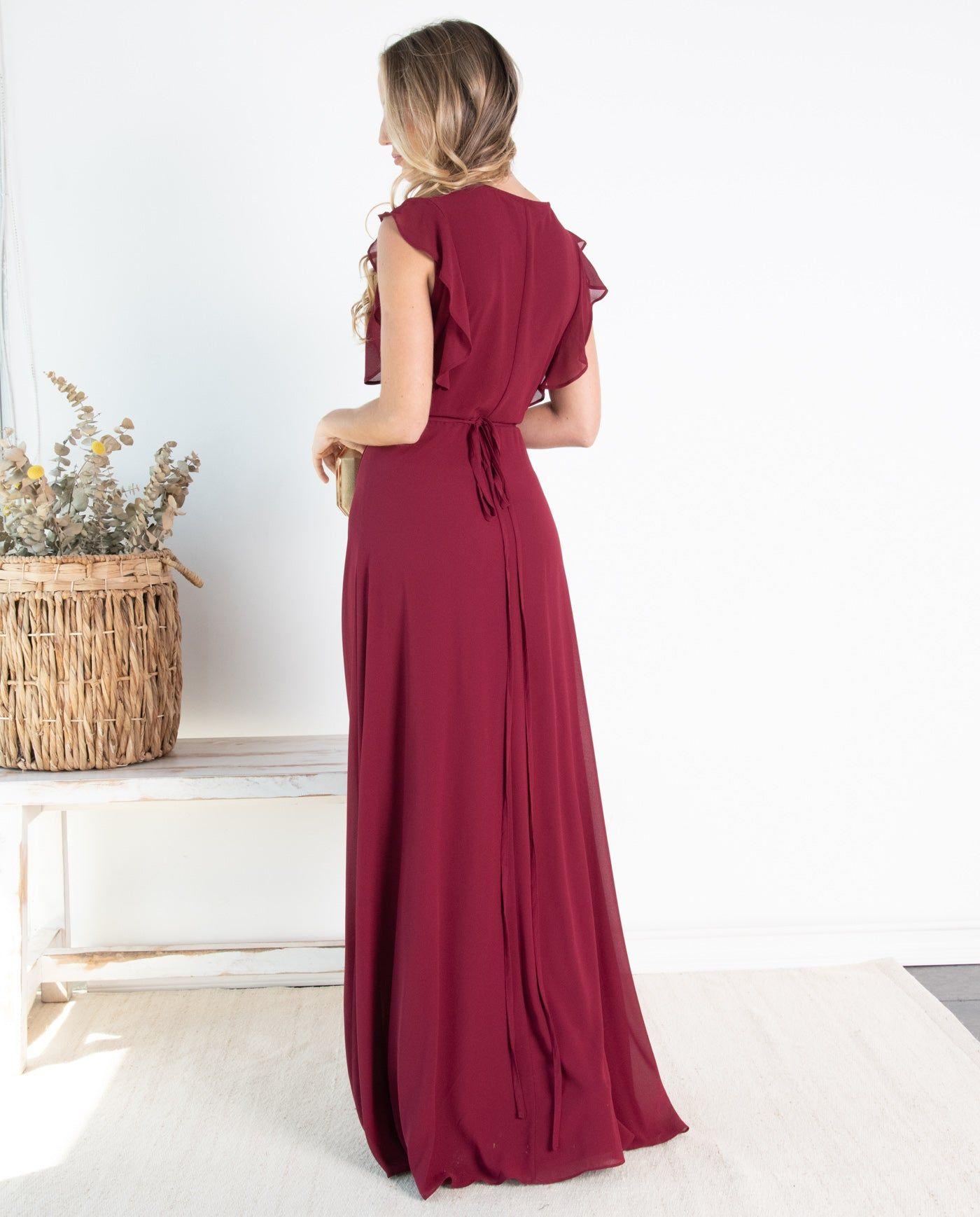 Vestido Largo de Fiesta Clara Burdeo-1