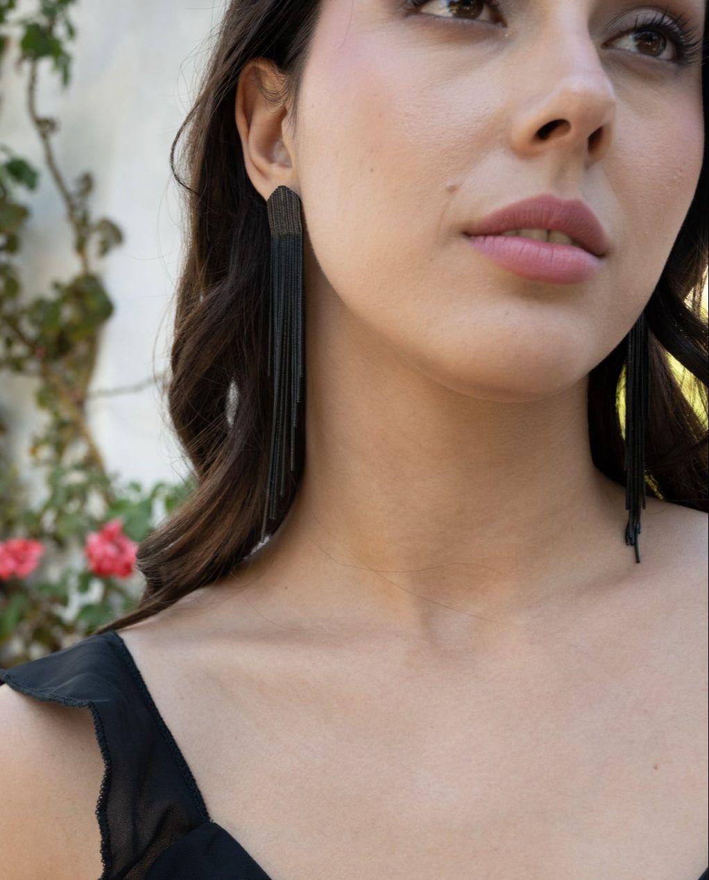 Aros Diana Negro-2