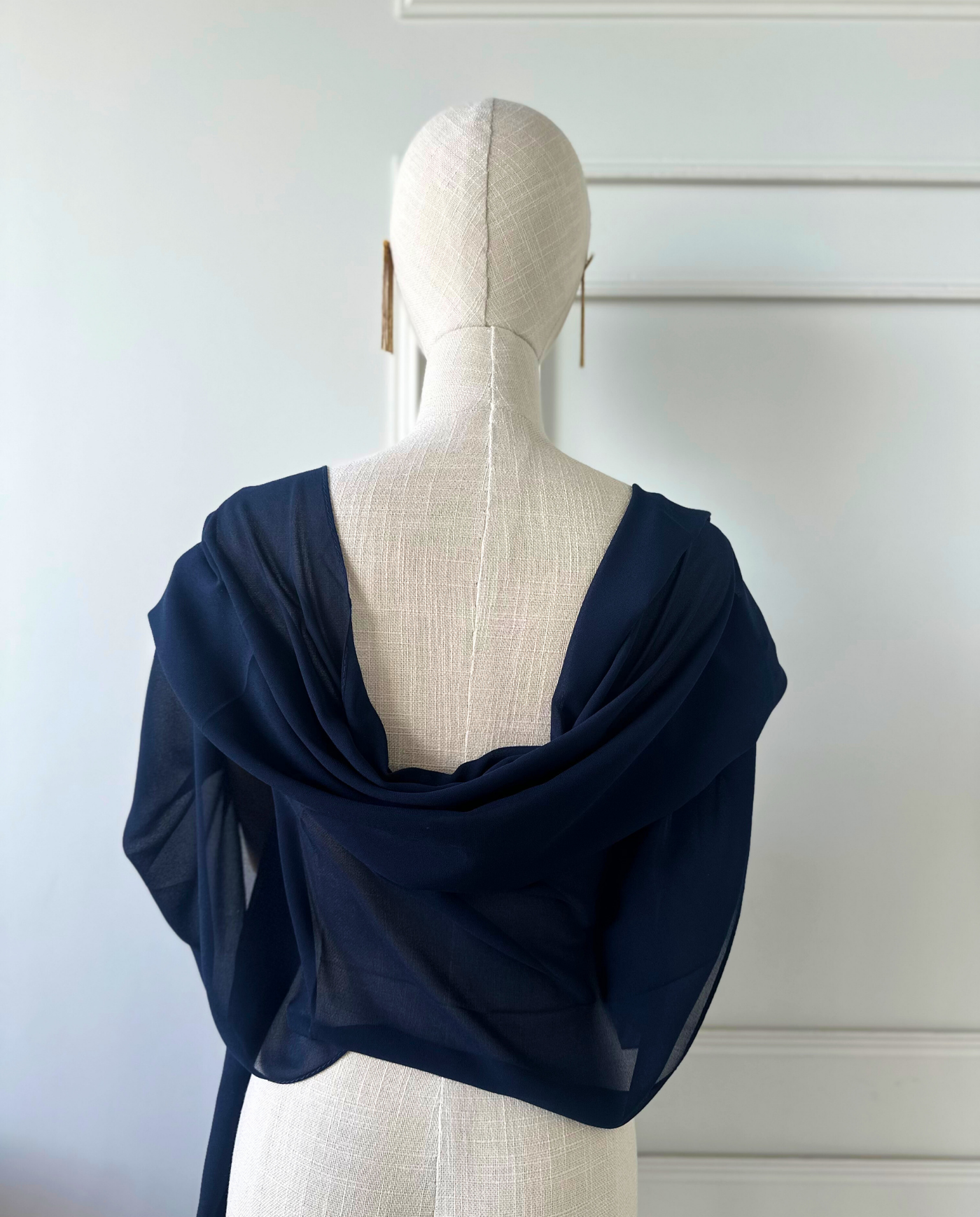 Maxi Pañuelo Antonia Gasa Azul Oscuro-2